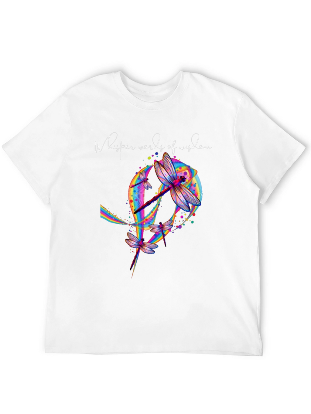 Dragonfly Peace Sign Graphic T-Shirt