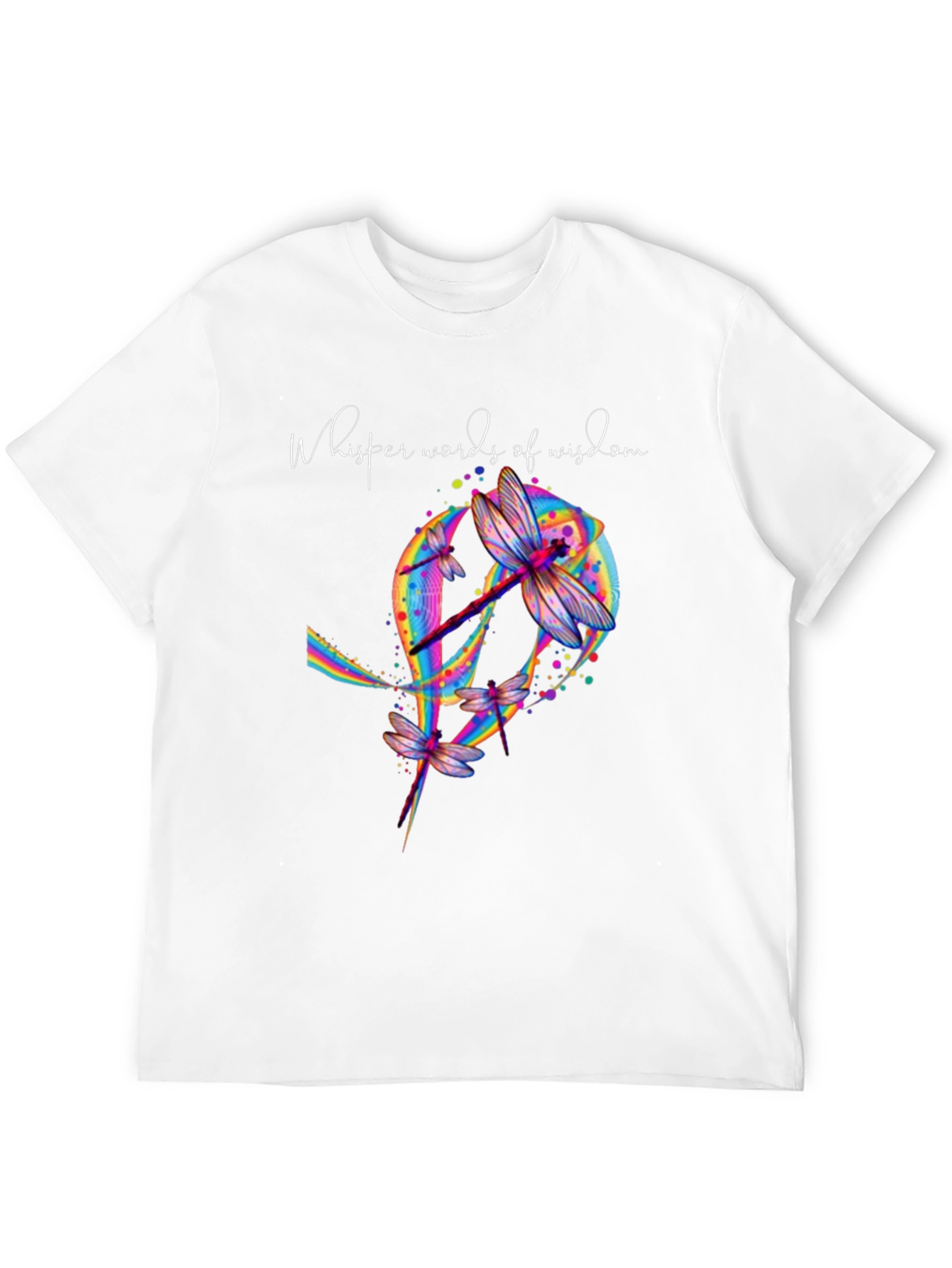 Dragonfly Peace Sign Graphic T-Shirt