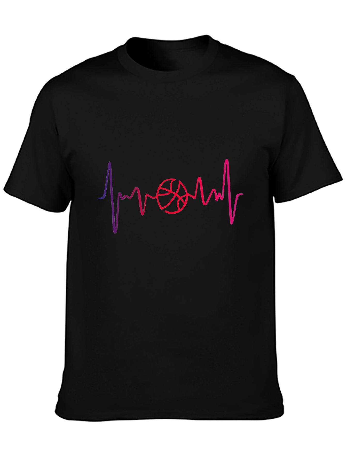 Basketball Heartbeat Graphic Tee - Stylish & Unique!