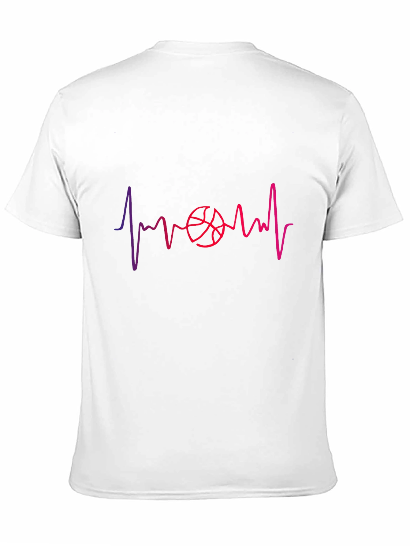 Basketball Heartbeat Graphic Tee - Stylish & Unique!