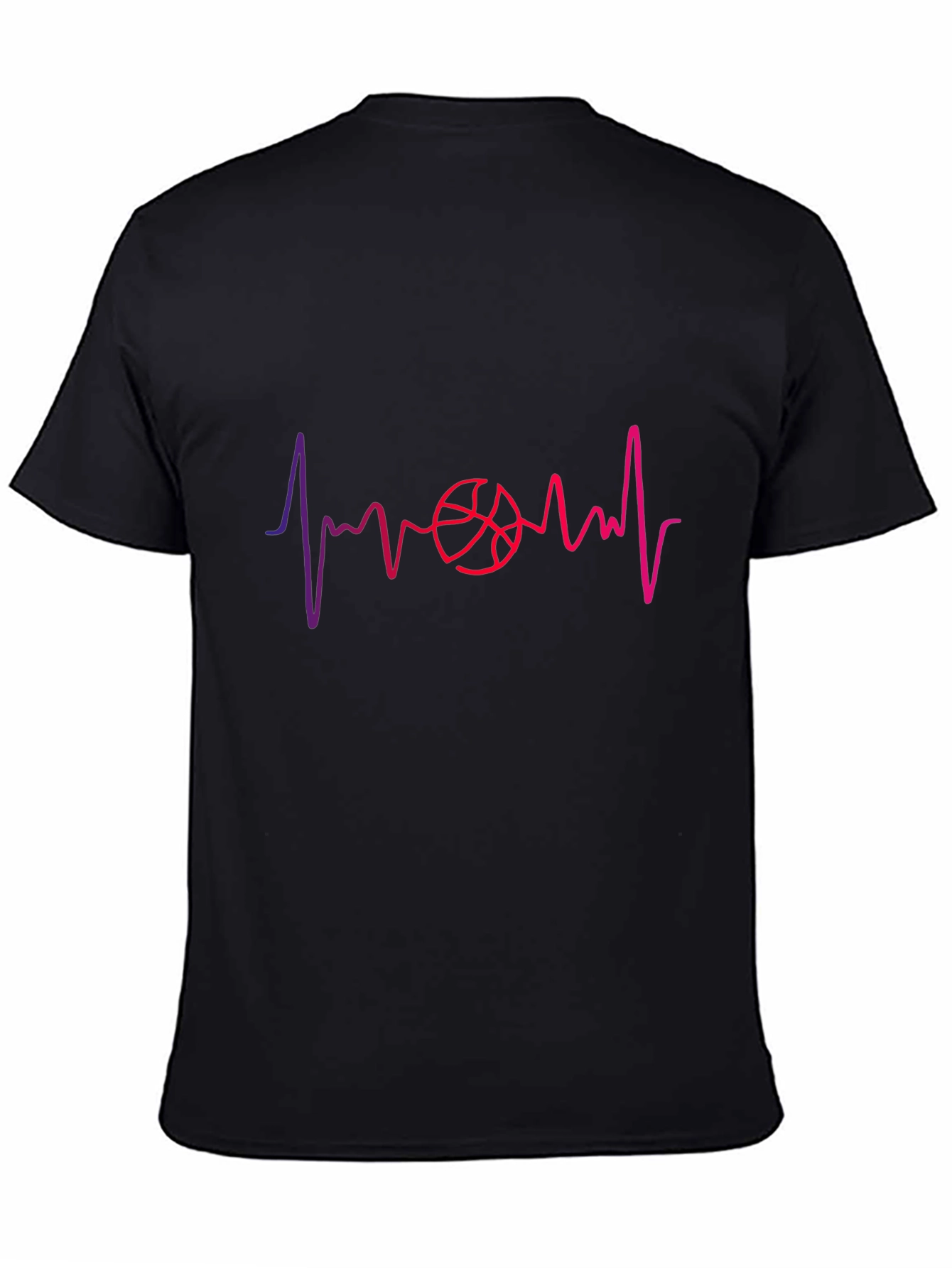Basketball Heartbeat Graphic Tee - Stylish & Unique!