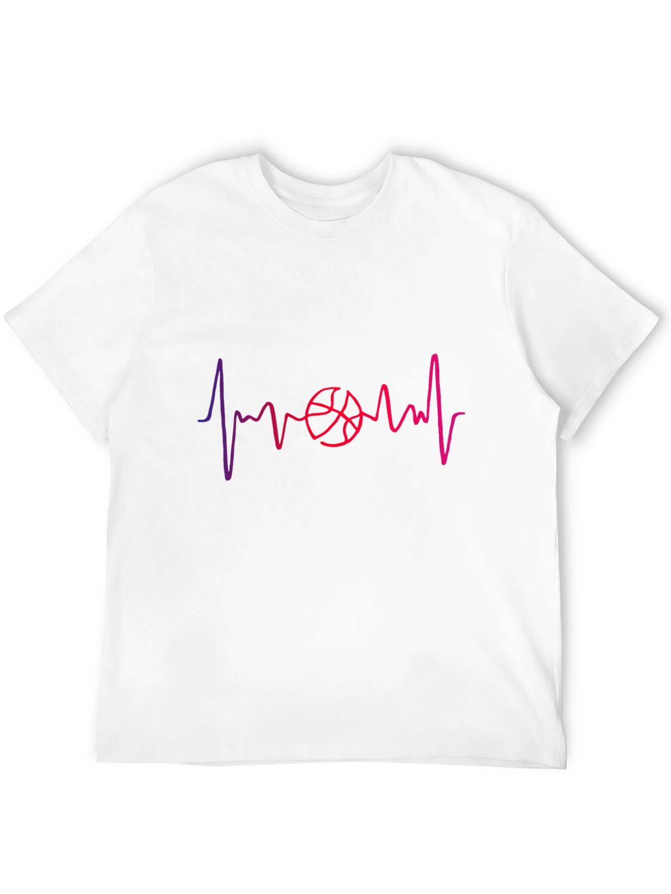 Basketball Heartbeat Graphic Tee - Stylish & Unique!