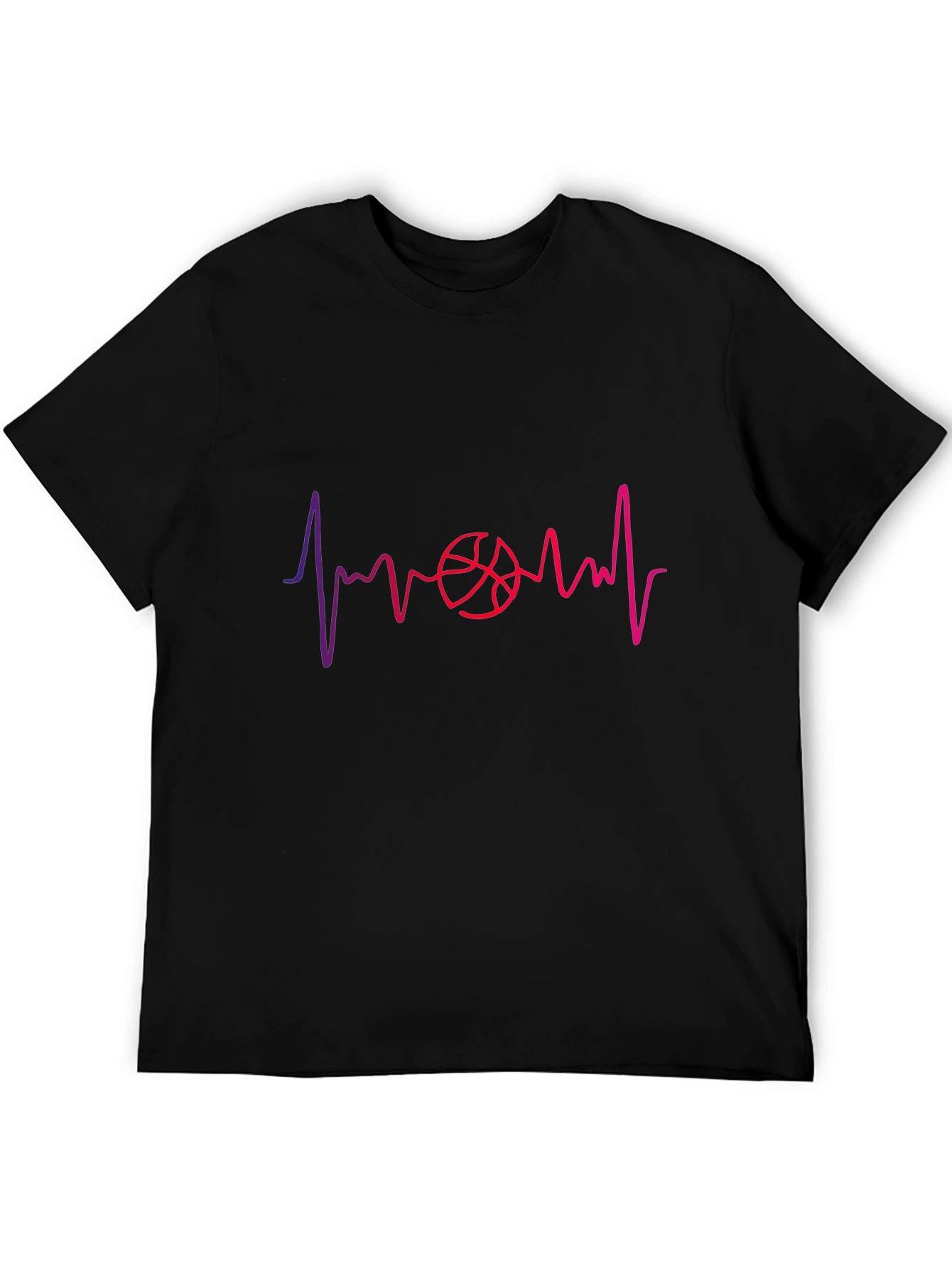 Basketball Heartbeat Graphic Tee - Stylish & Unique!
