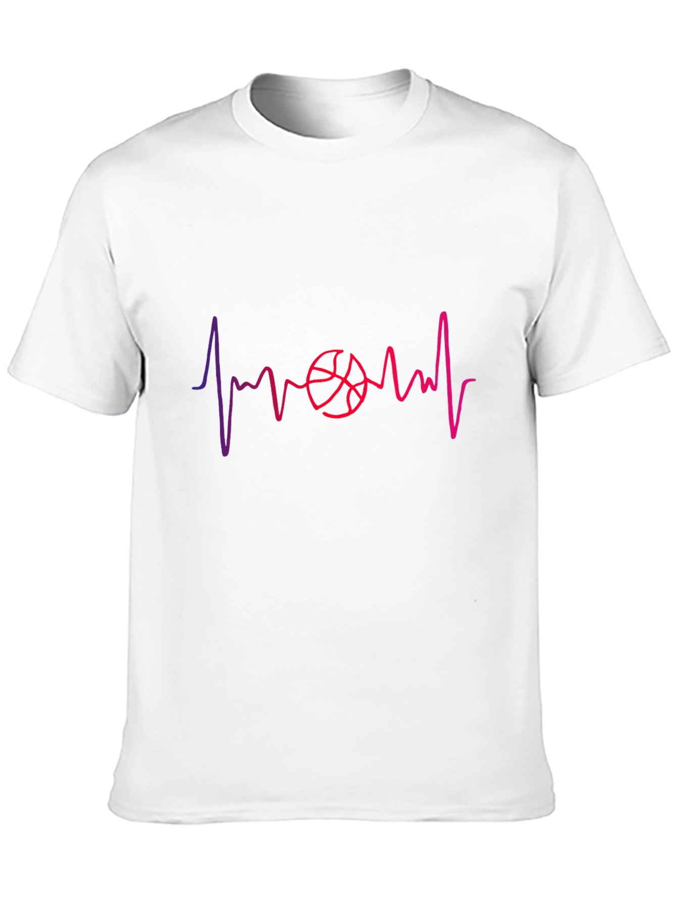 Basketball Heartbeat Graphic Tee - Stylish & Unique!