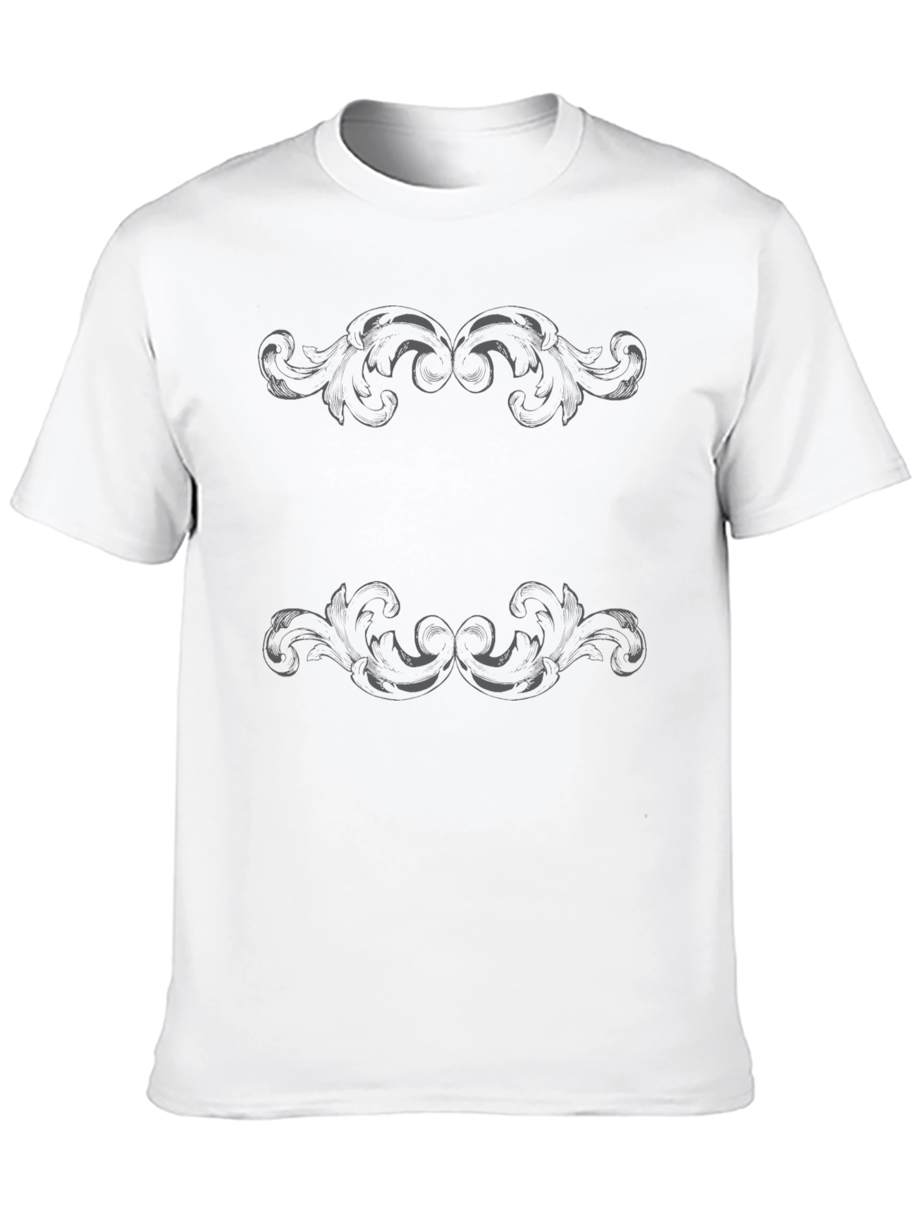 Ornate Scrollwork Black T-Shirt