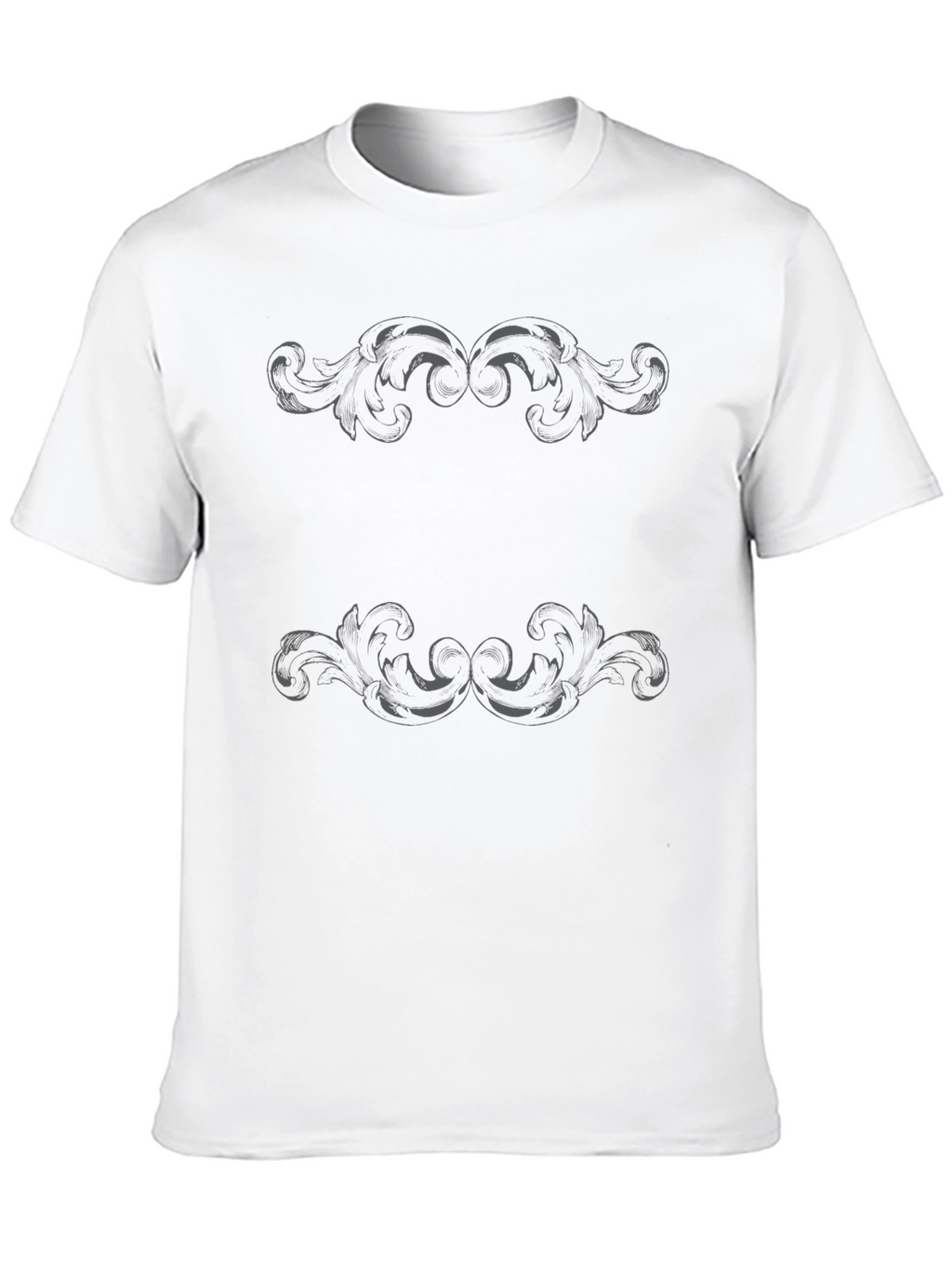 Ornate Scrollwork Black T-Shirt