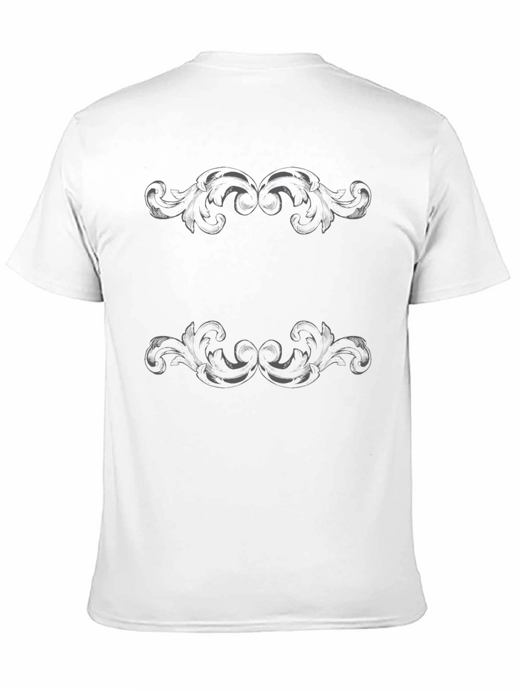 Ornate Scrollwork Black T-Shirt