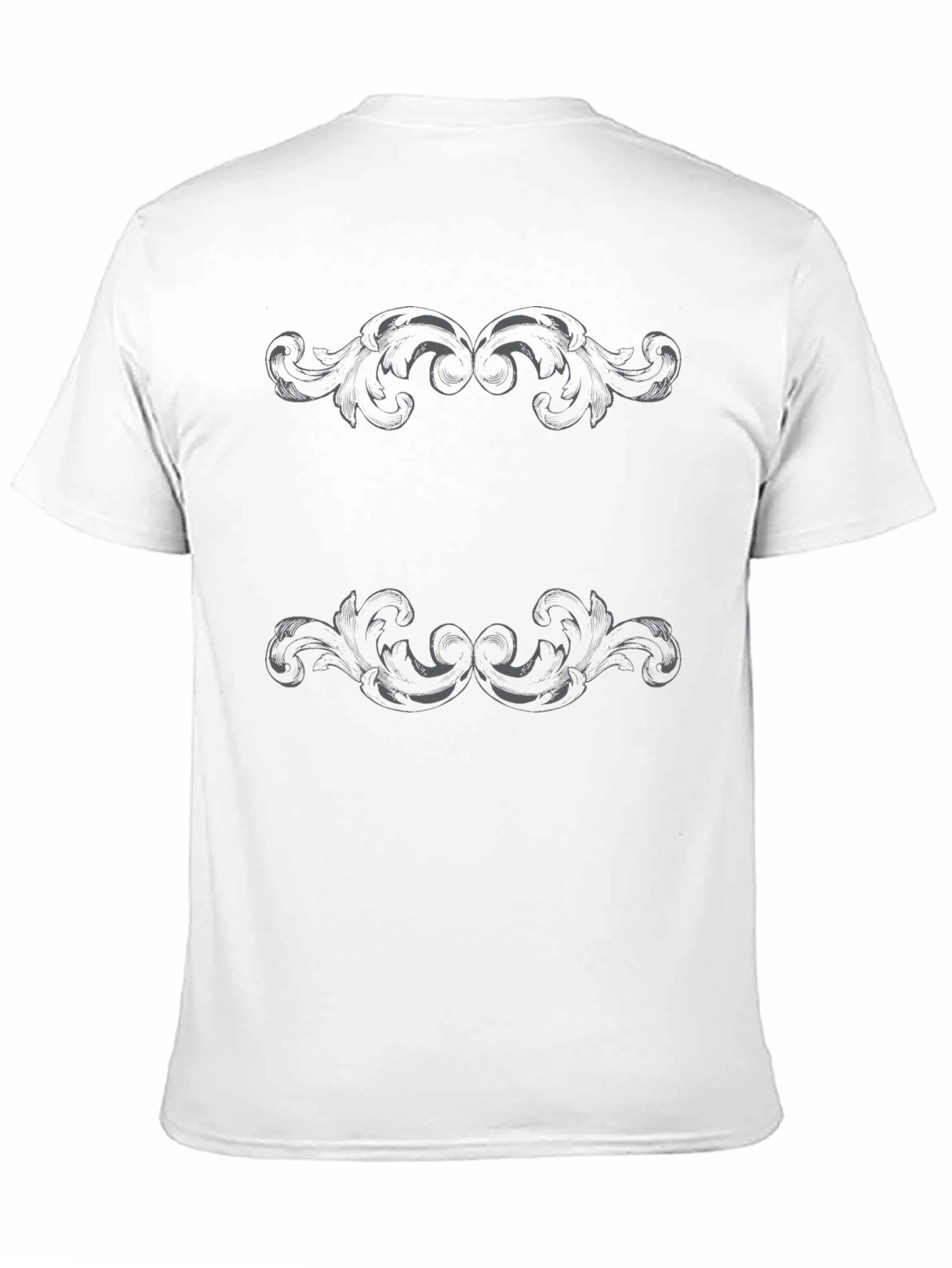 Ornate Scrollwork Black T-Shirt