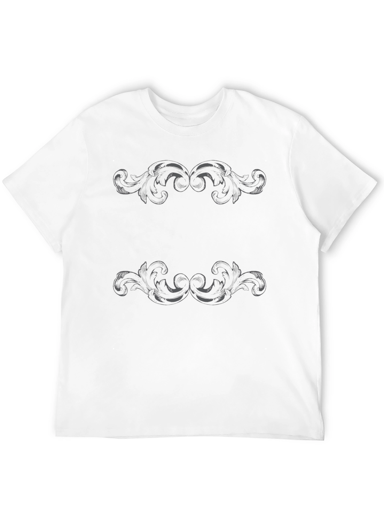 Ornate Scrollwork Black T-Shirt