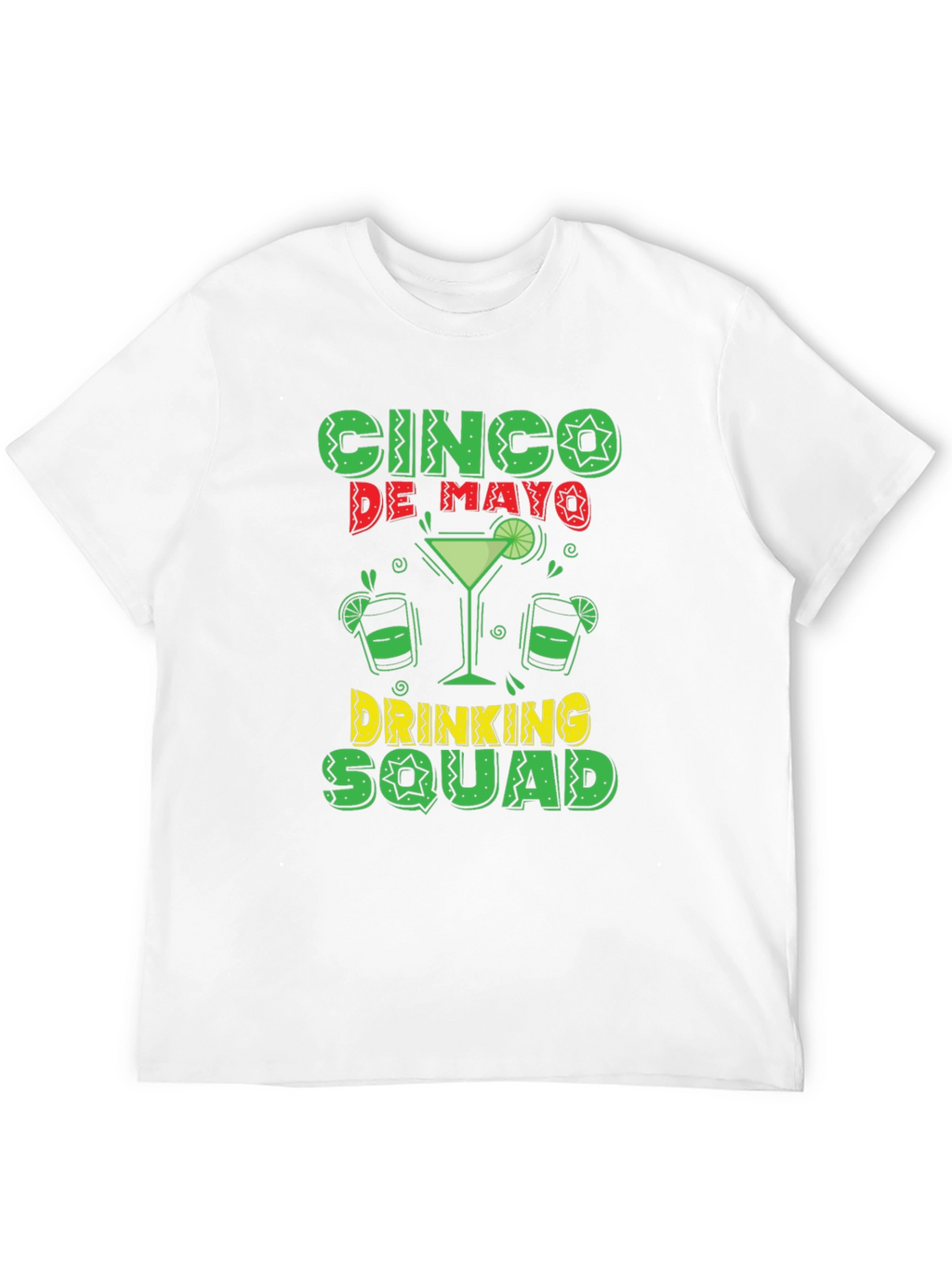 Cinco De Mayo Drinking Squad Black T-Shirt