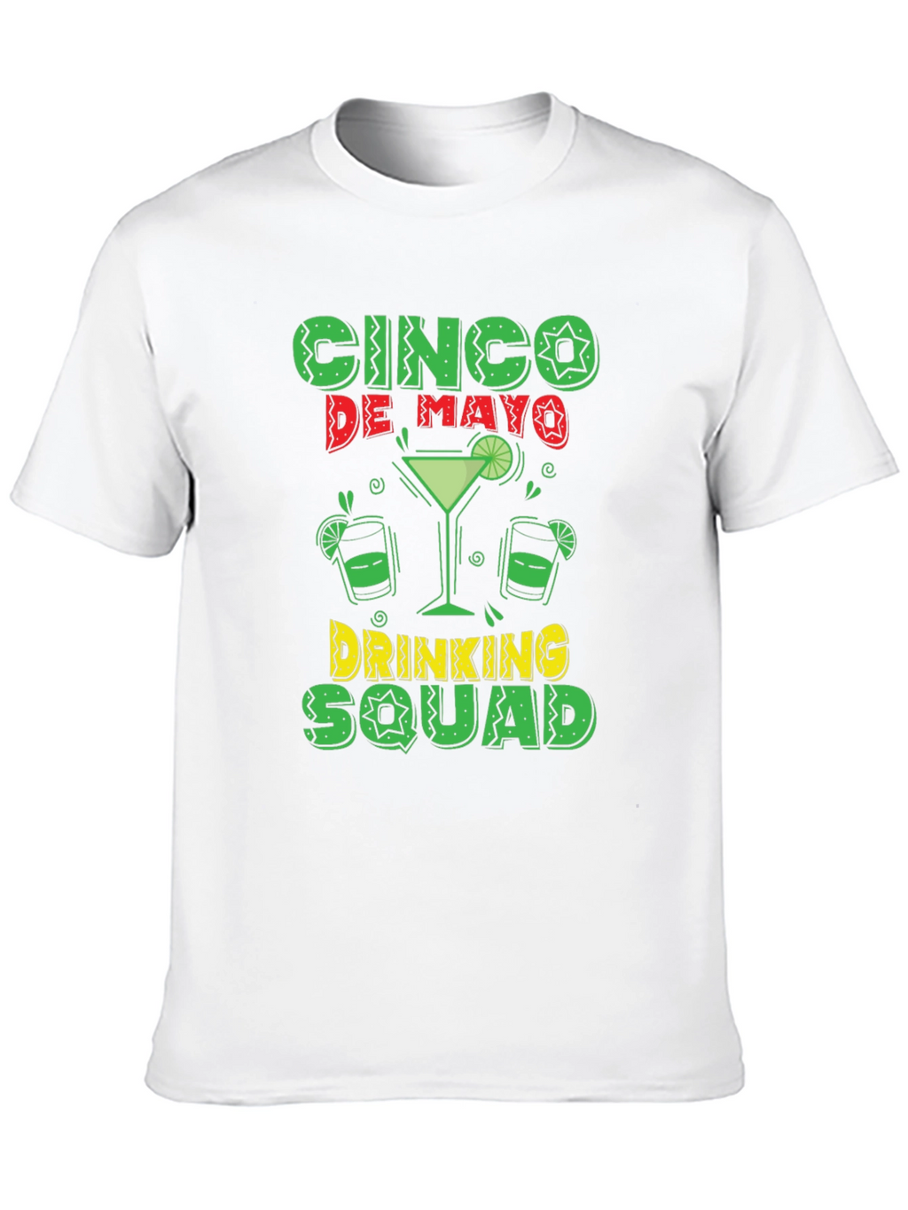 Cinco De Mayo Drinking Squad Black T-Shirt
