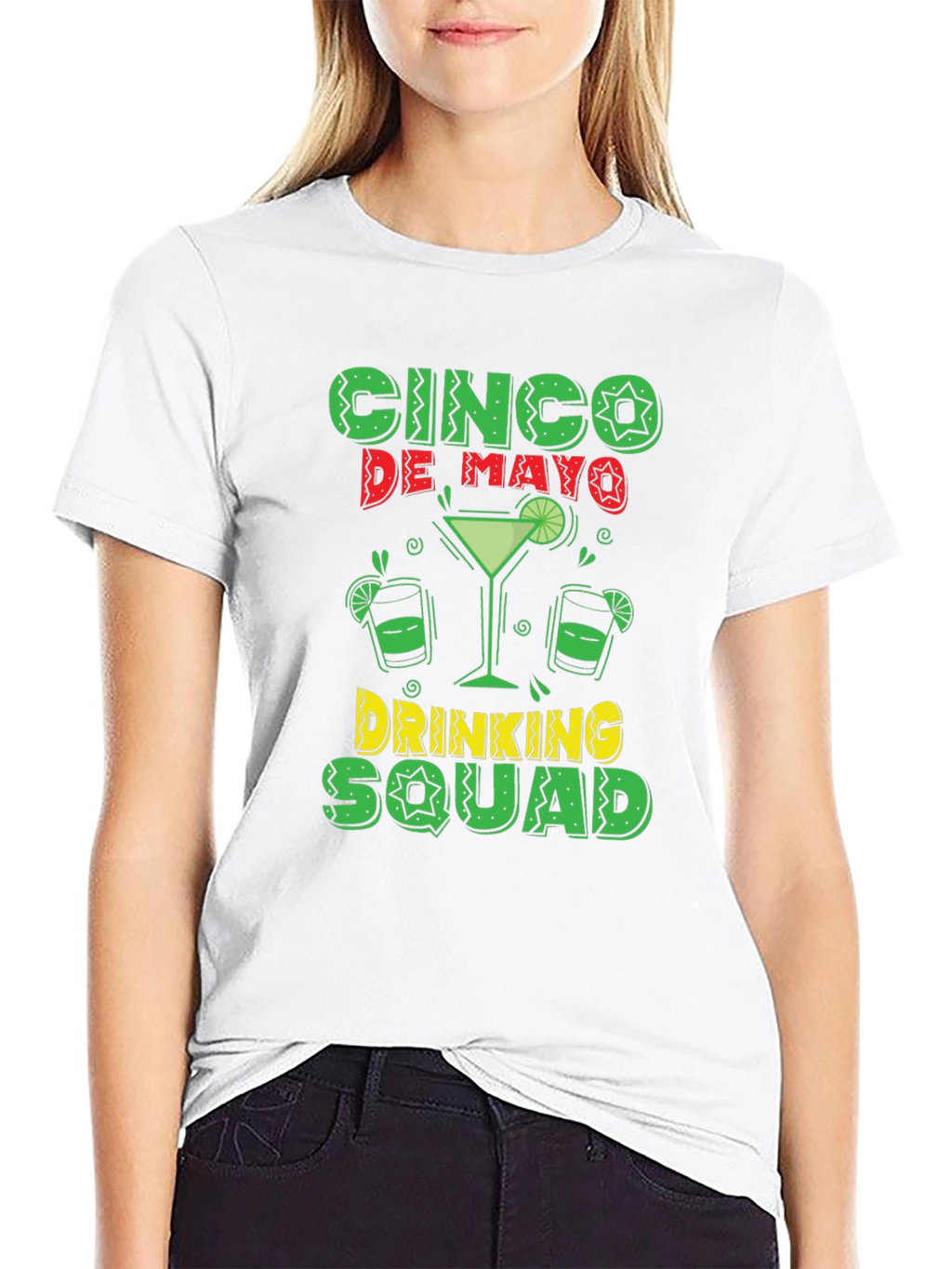 Cinco De Mayo Drinking Squad Black T-Shirt