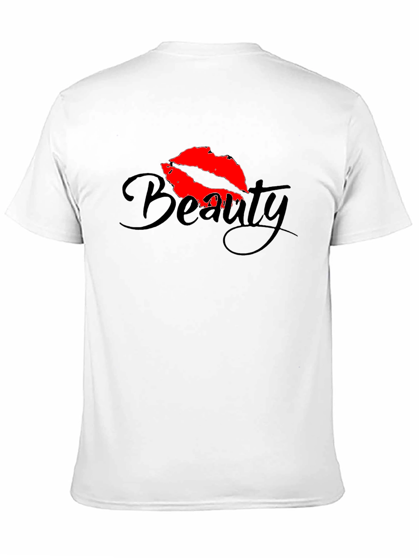 Beauty Lips Graphic Black T-Shirt