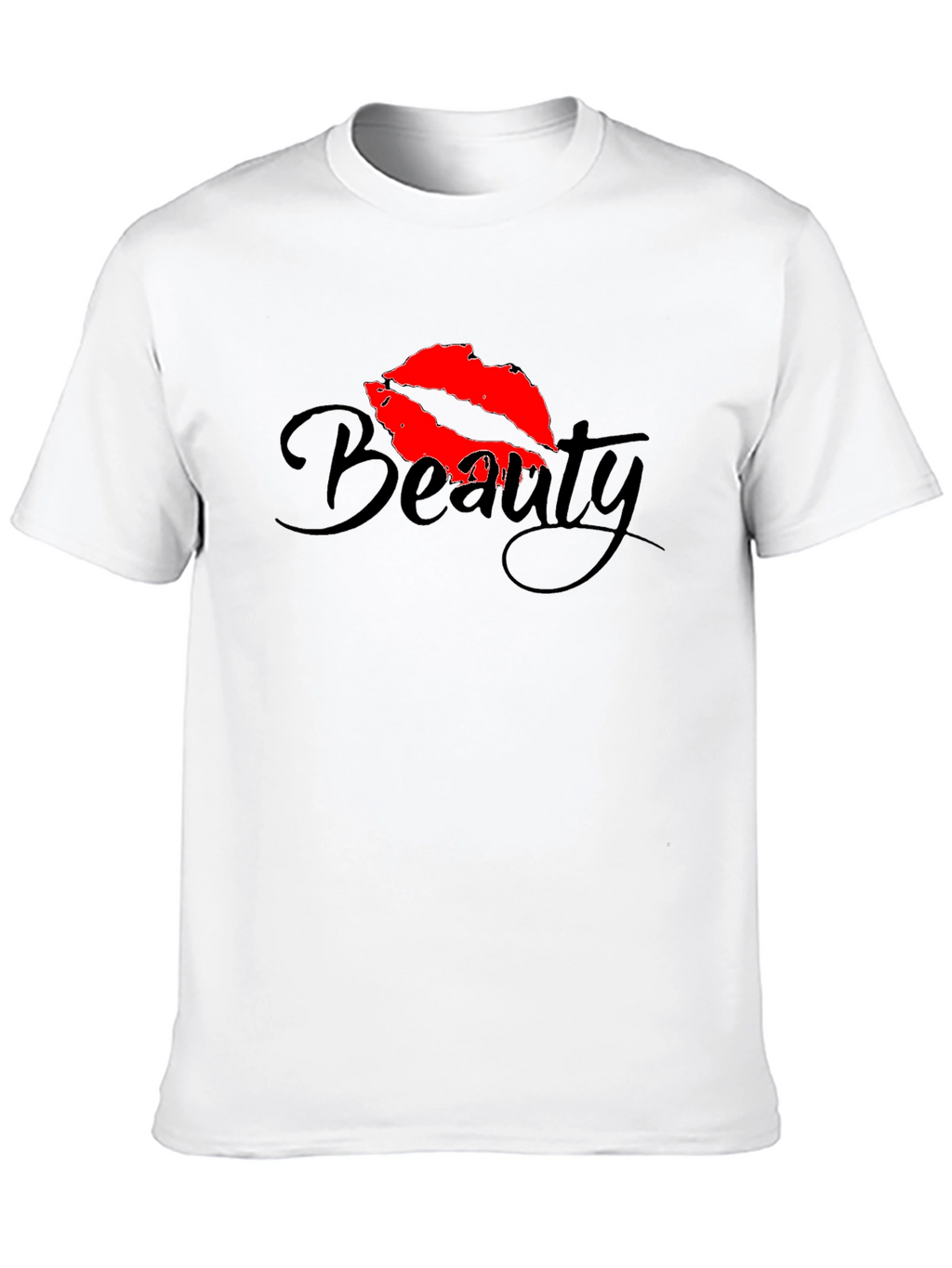 Beauty Lips Graphic Black T-Shirt
