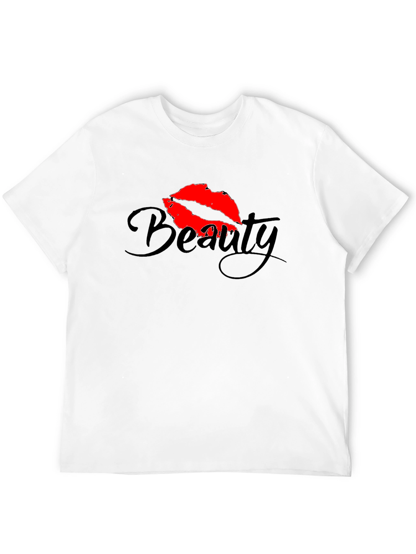 Beauty Lips Graphic Black T-Shirt