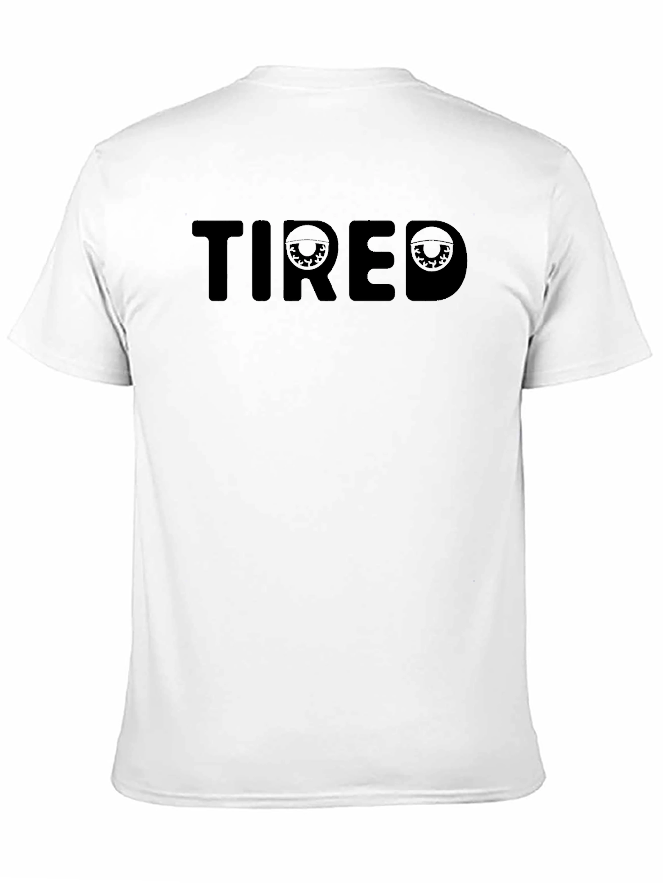 Tired Graphic Tee - Black Cotton Comfort