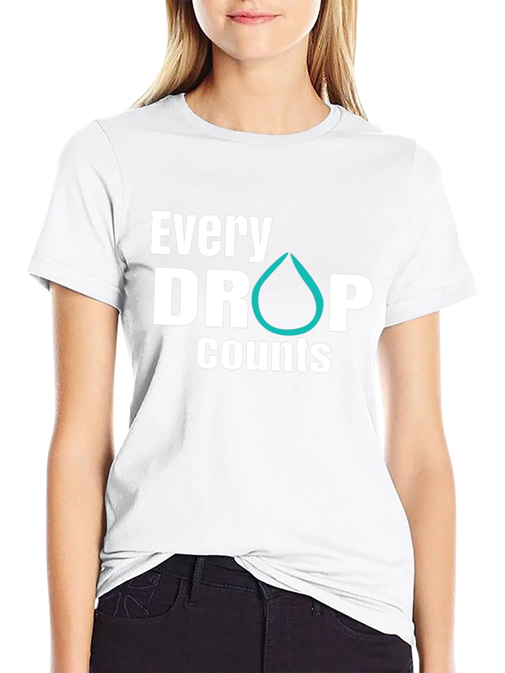 Every Drop Counts Graphic Tee - Black