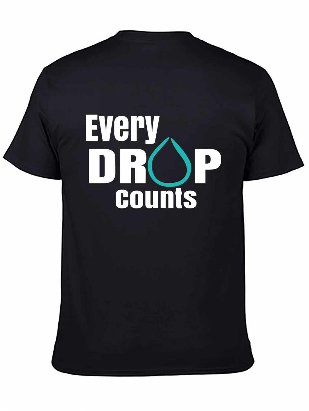 Every Drop Counts Graphic Tee - Black