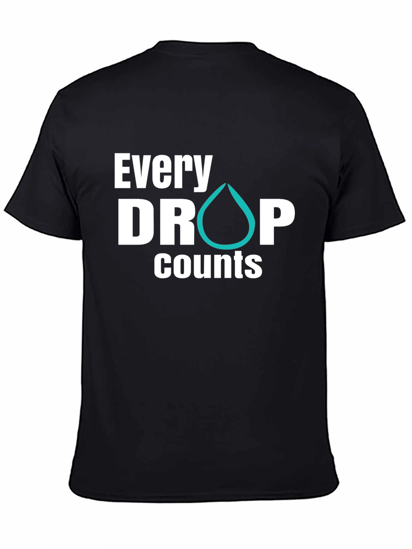 Every Drop Counts Graphic Tee - Black