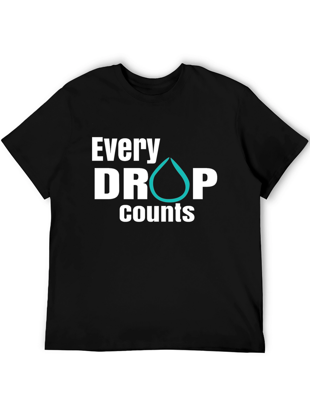 Every Drop Counts Graphic Tee - Black