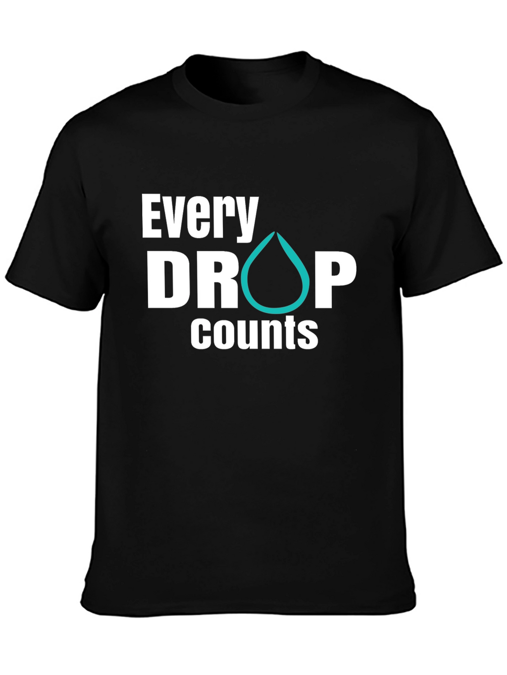 Every Drop Counts Graphic Tee - Black