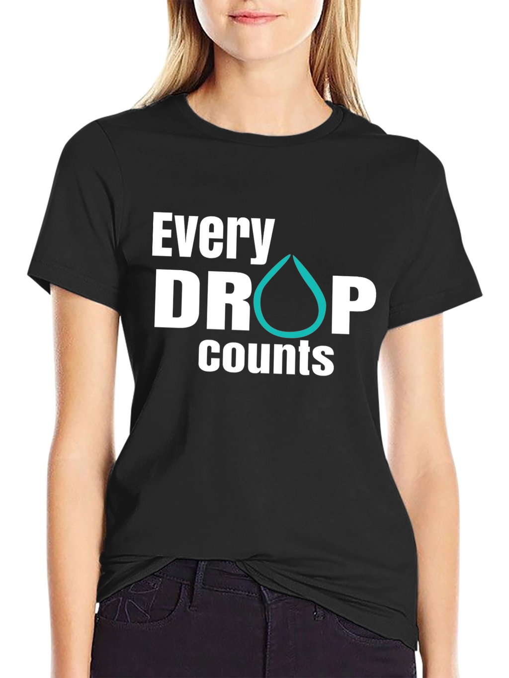Every Drop Counts Graphic Tee - Black