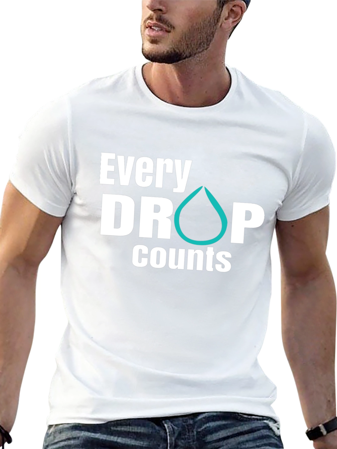 Every Drop Counts Graphic Tee - Black