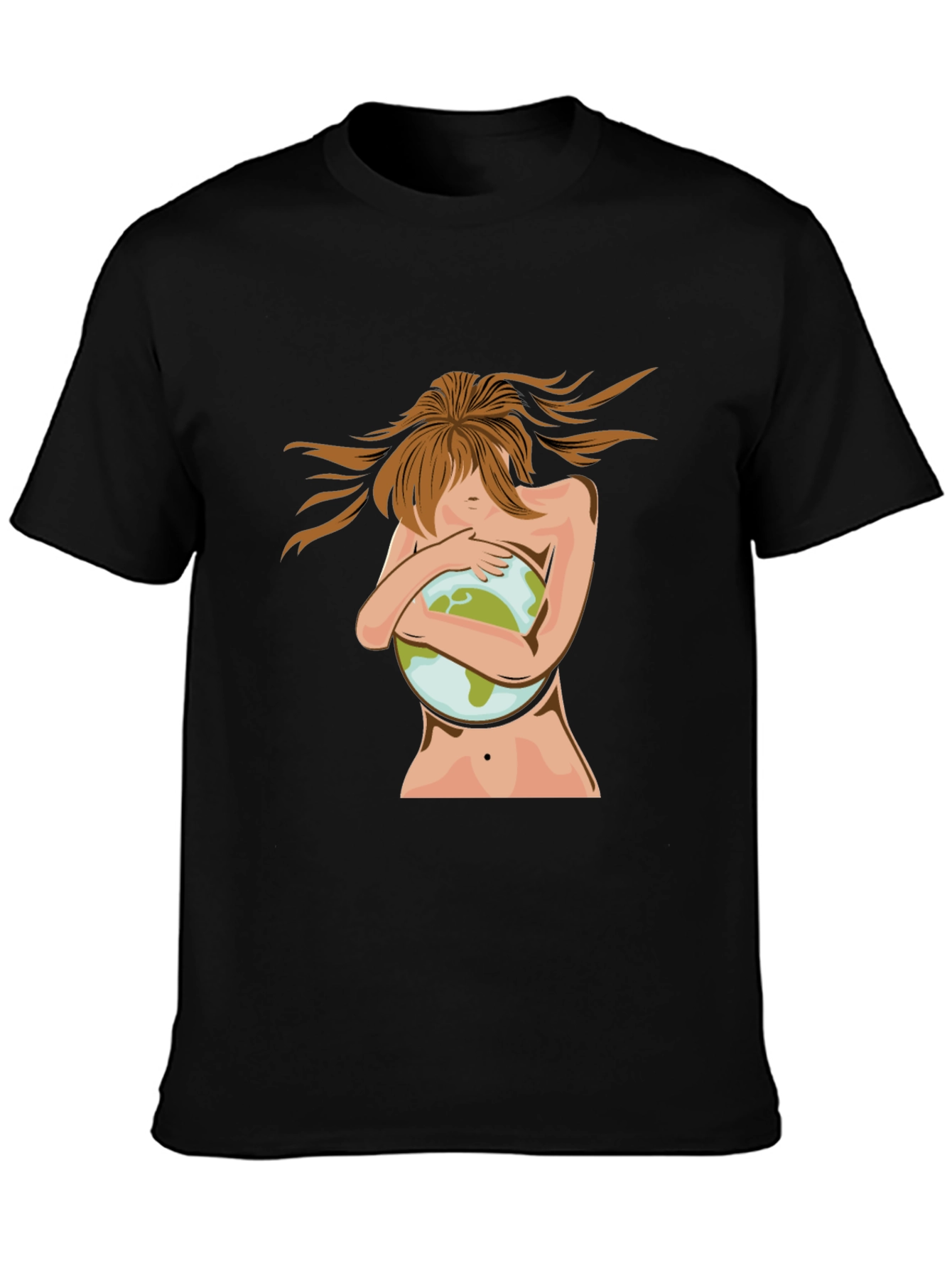 Earth Lover Graphic Tee - Unisex Black T-Shirt