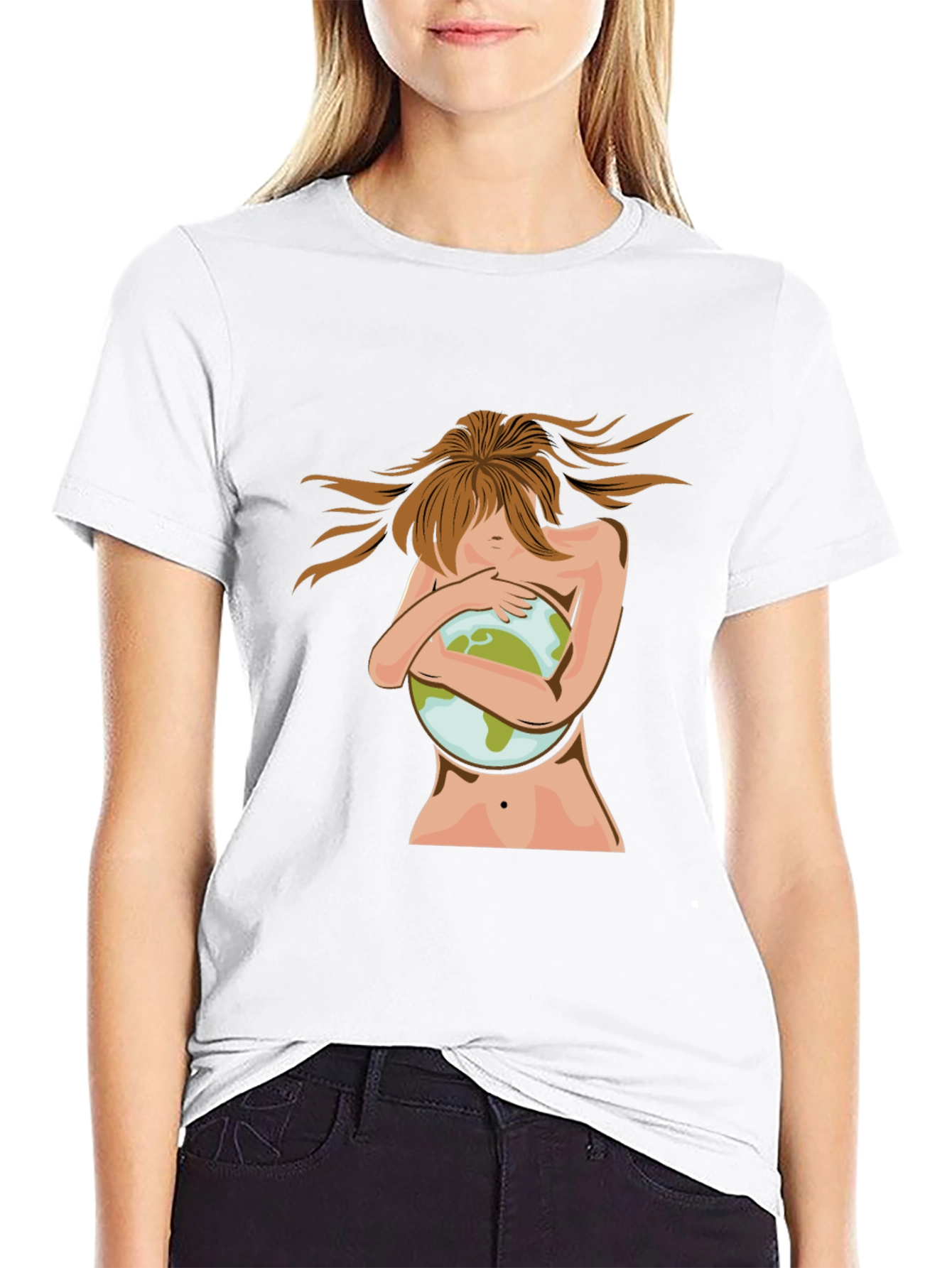 Earth Lover Graphic Tee - Unisex Black T-Shirt