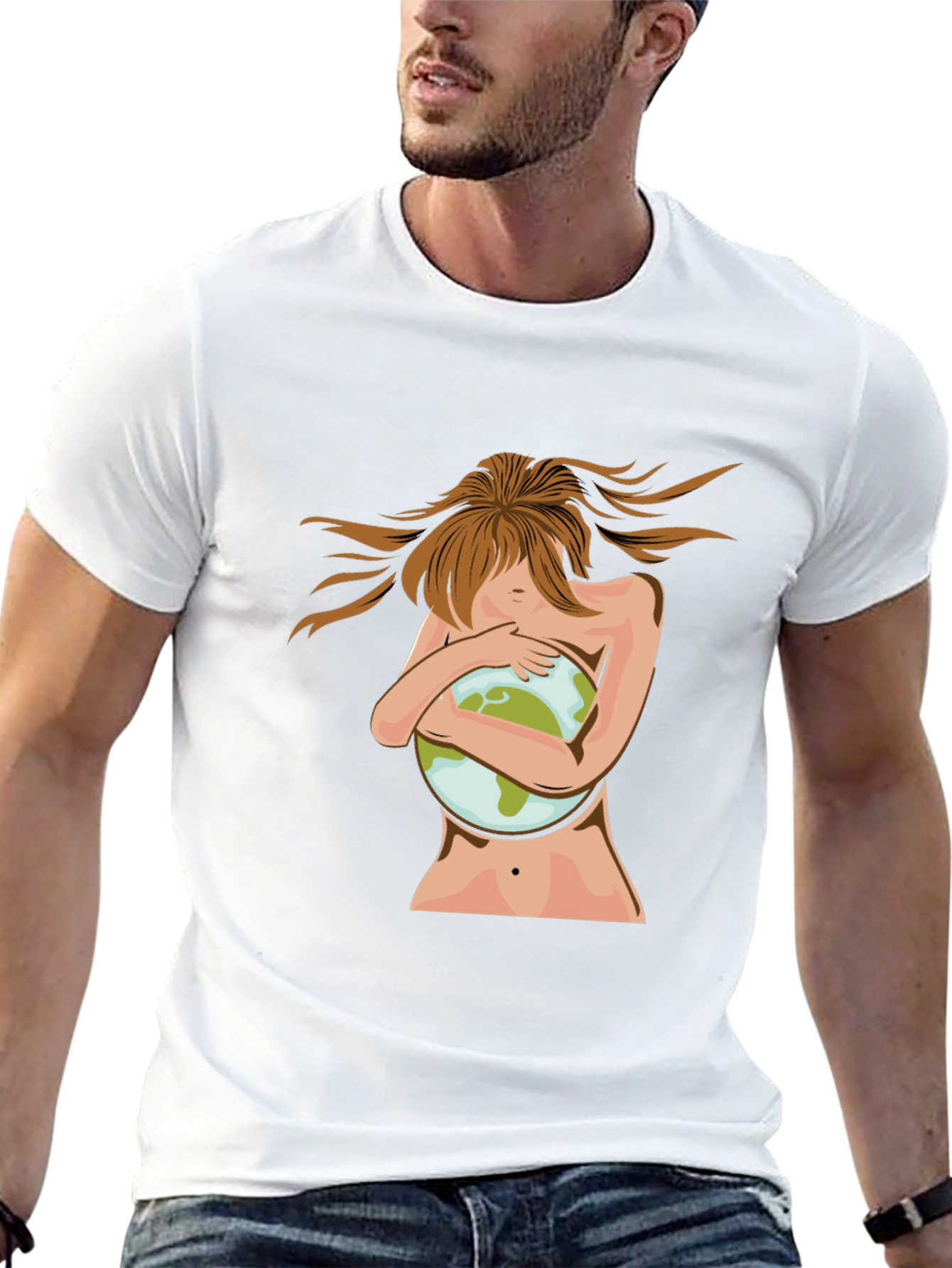 Earth Lover Graphic Tee - Unisex Black T-Shirt