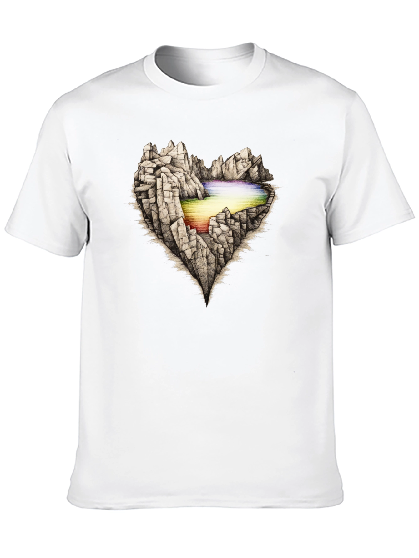 Mountain Heart Graphic Tee - Black
