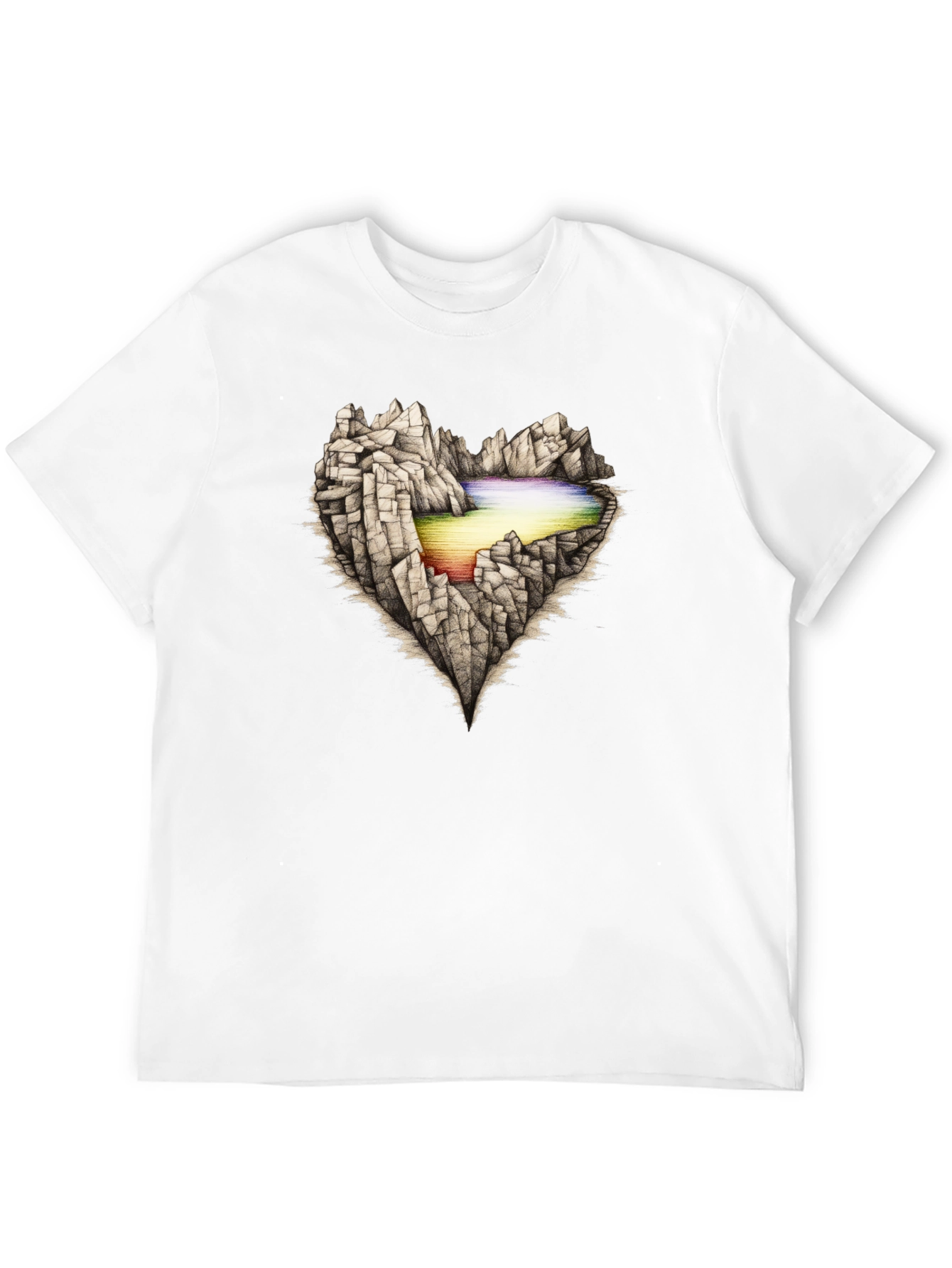 Mountain Heart Graphic Tee - Black