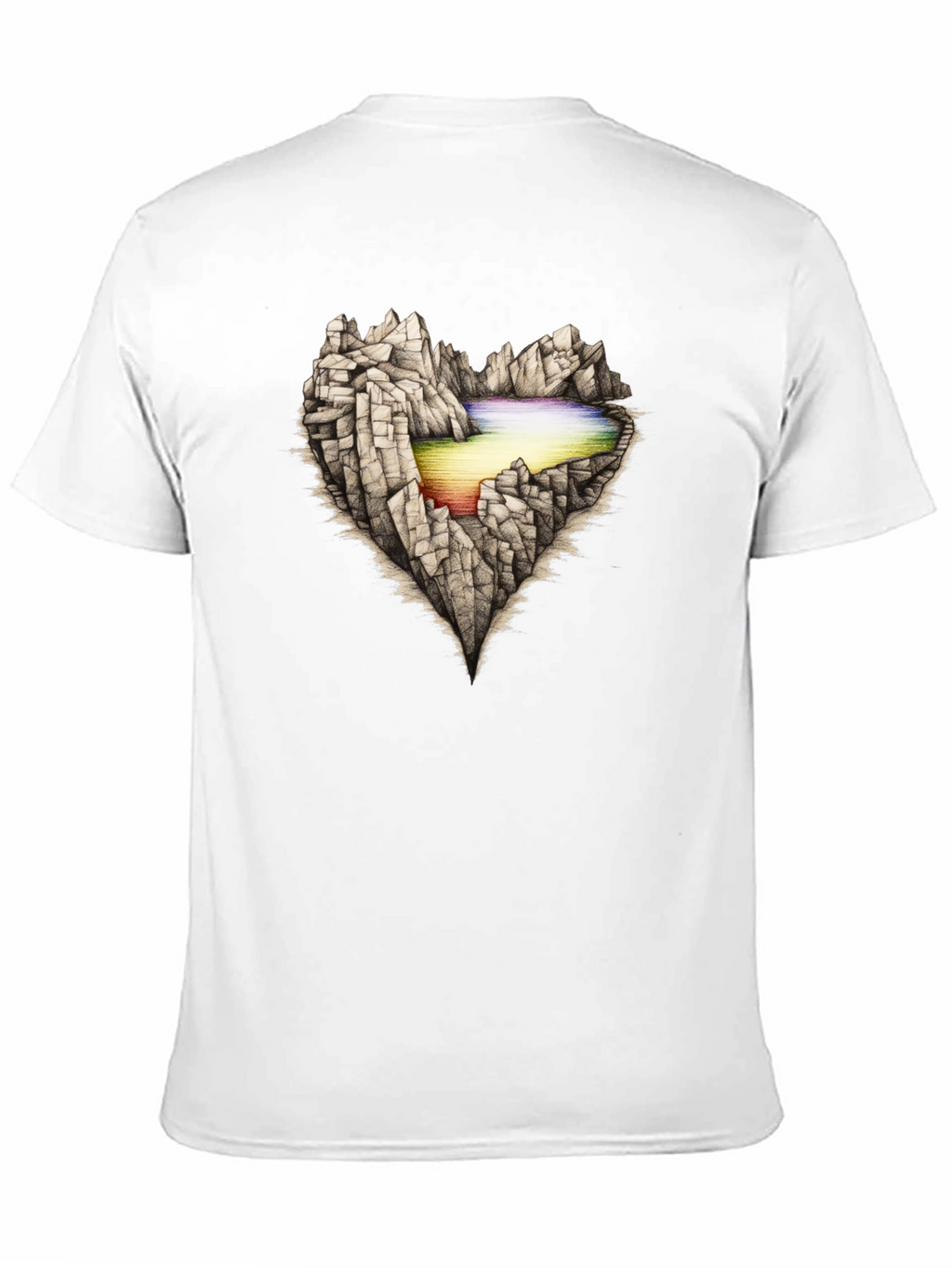 Mountain Heart Graphic Tee - Black