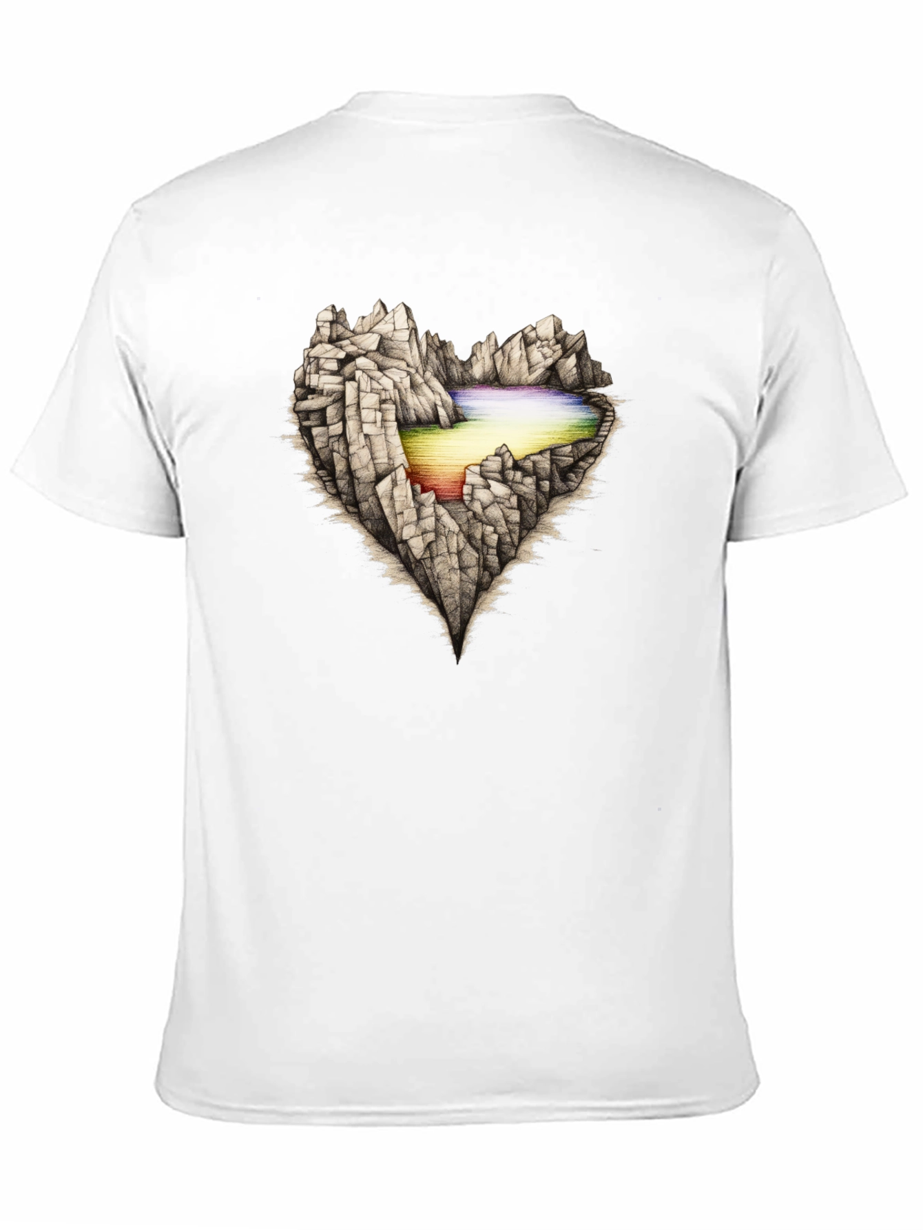 Mountain Heart Graphic Tee - Black