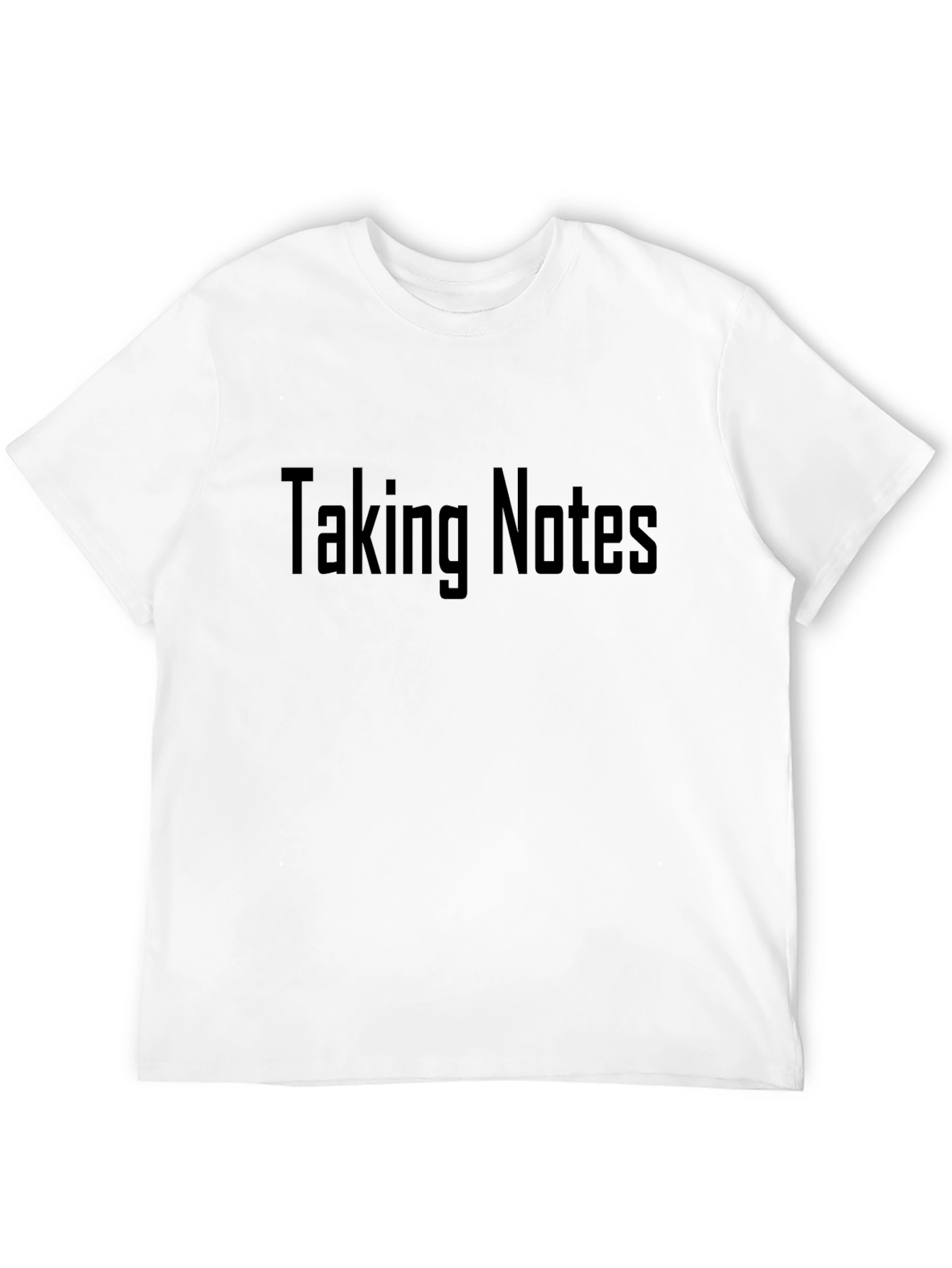 Taking Notes Graphic T-Shirt - Black Casual Tee