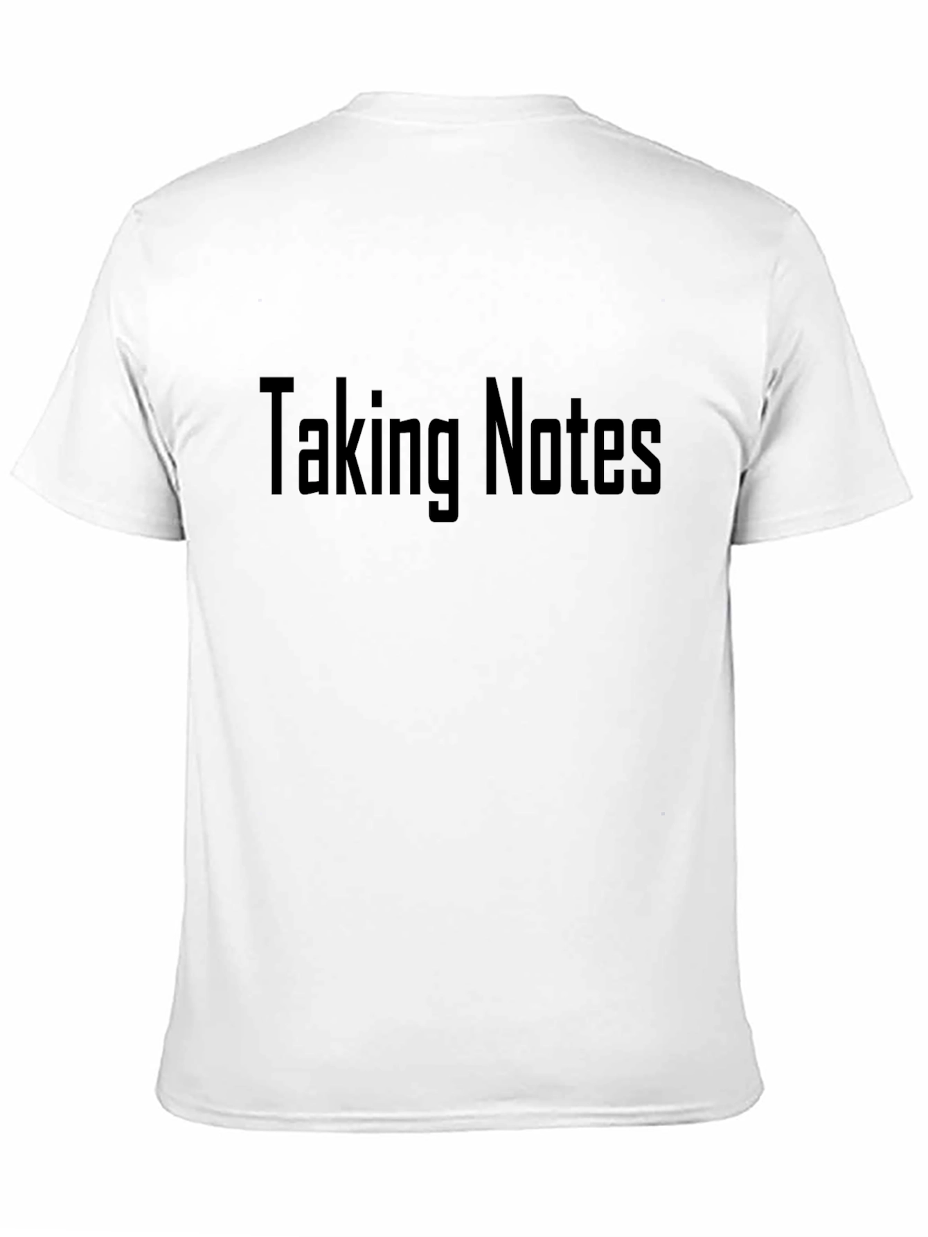 Taking Notes Graphic T-Shirt - Black Casual Tee