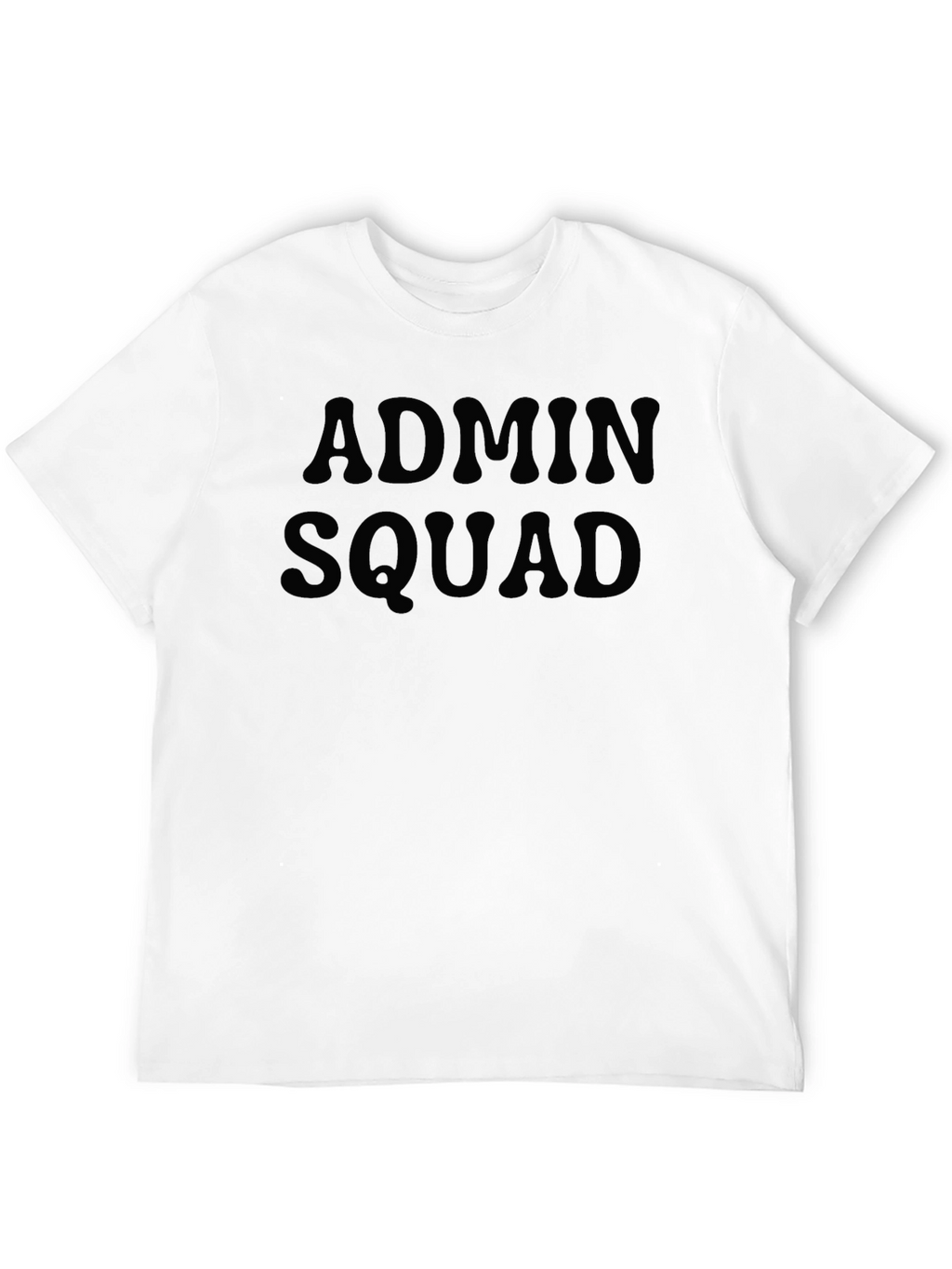Admin Squad Black Crew Neck T-Shirt