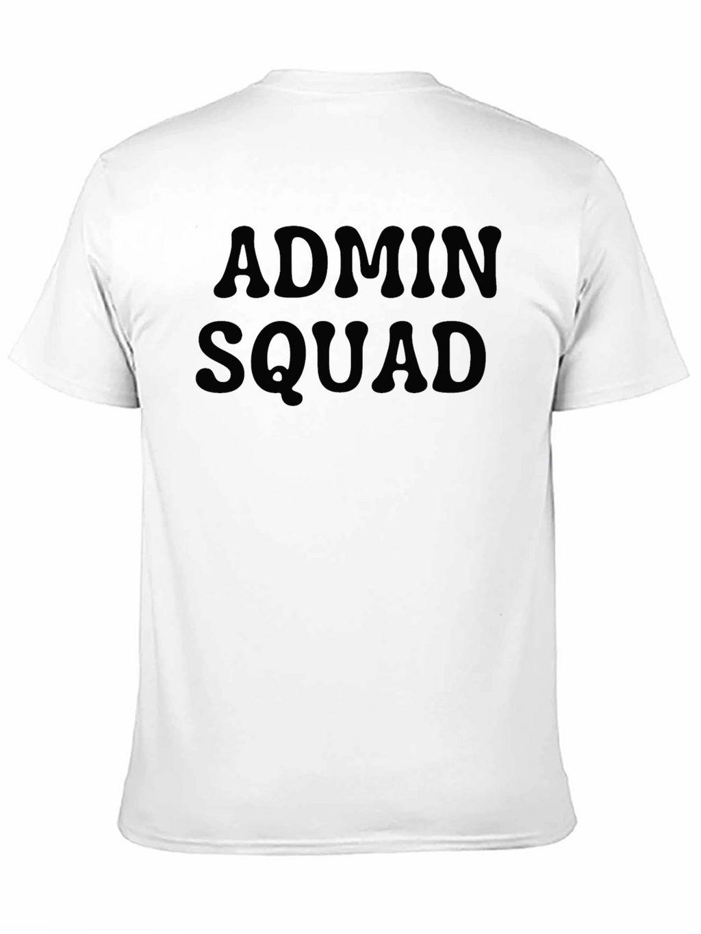 Admin Squad Black Crew Neck T-Shirt