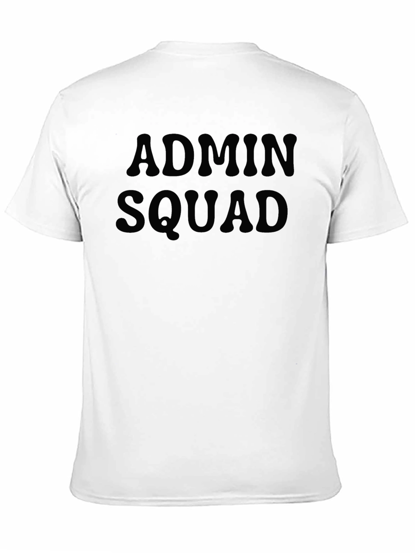 Admin Squad Black Crew Neck T-Shirt