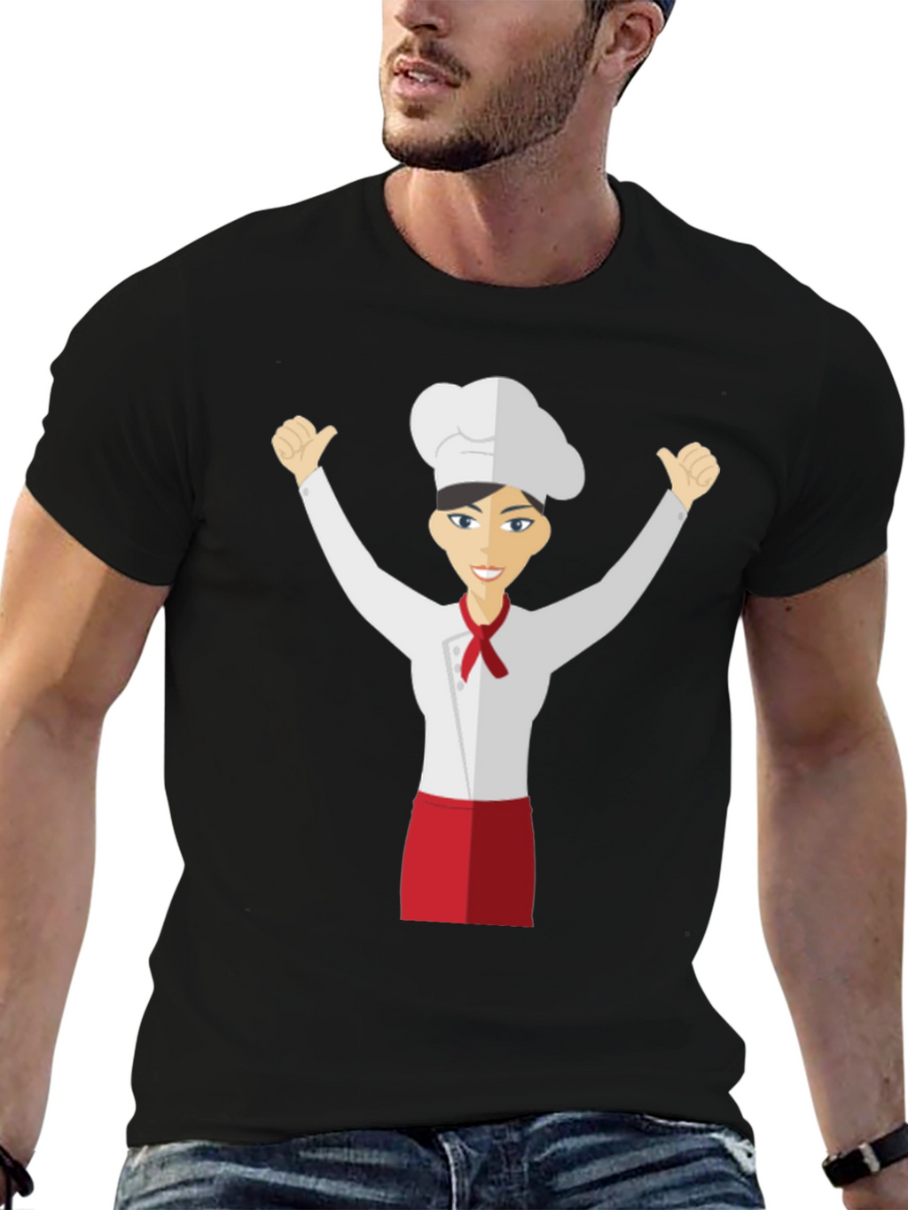 Chef Cartoon T-Shirt - Unisex Fashion