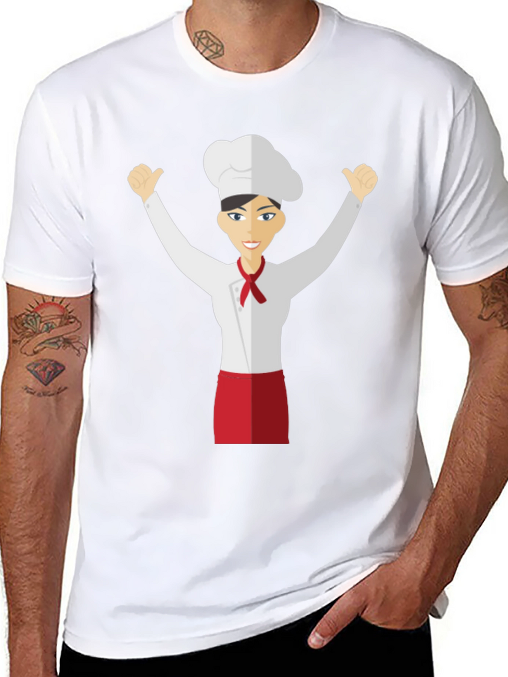 Chef Cartoon T-Shirt - Unisex Fashion