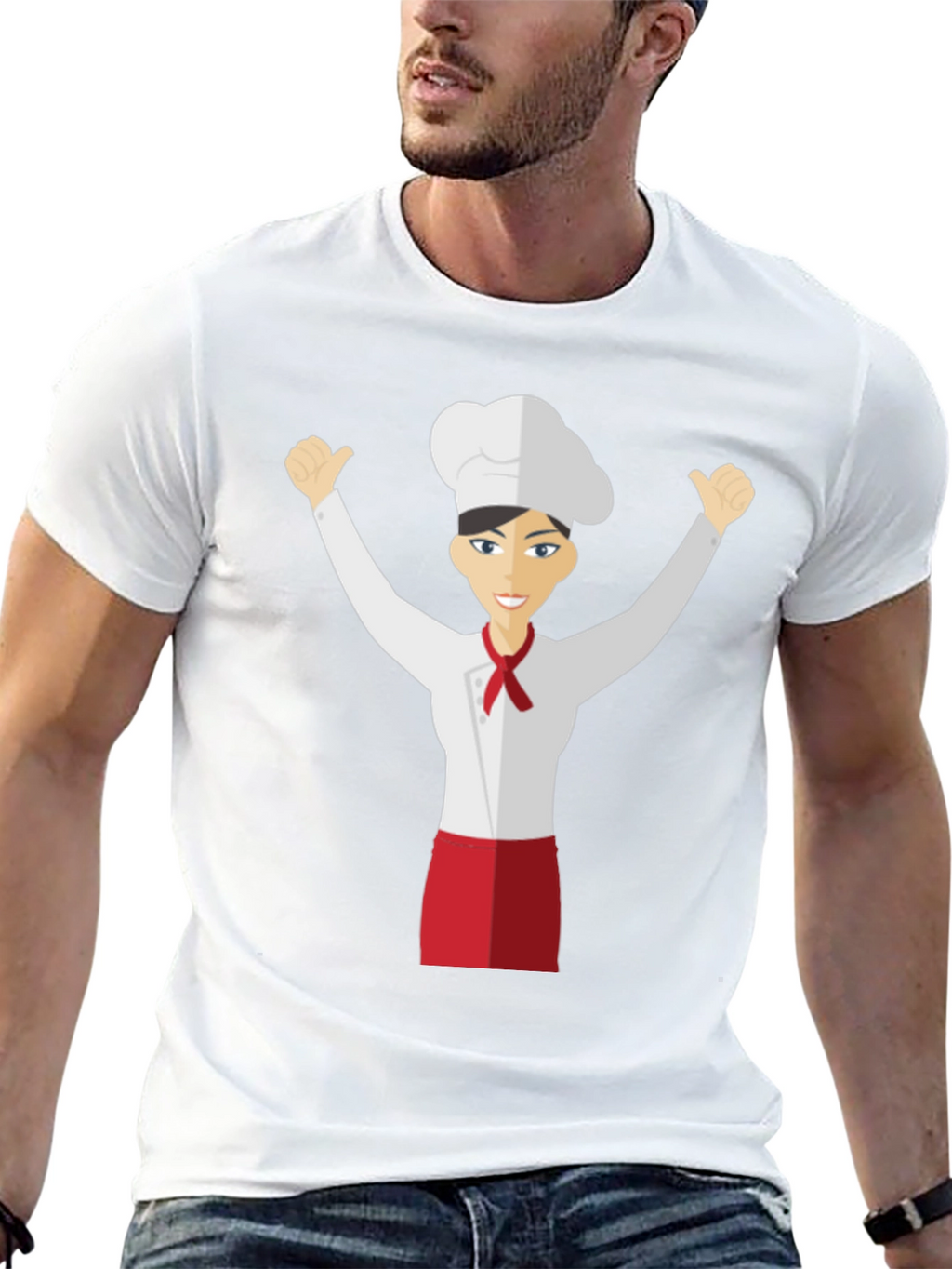 Chef Cartoon T-Shirt - Unisex Fashion