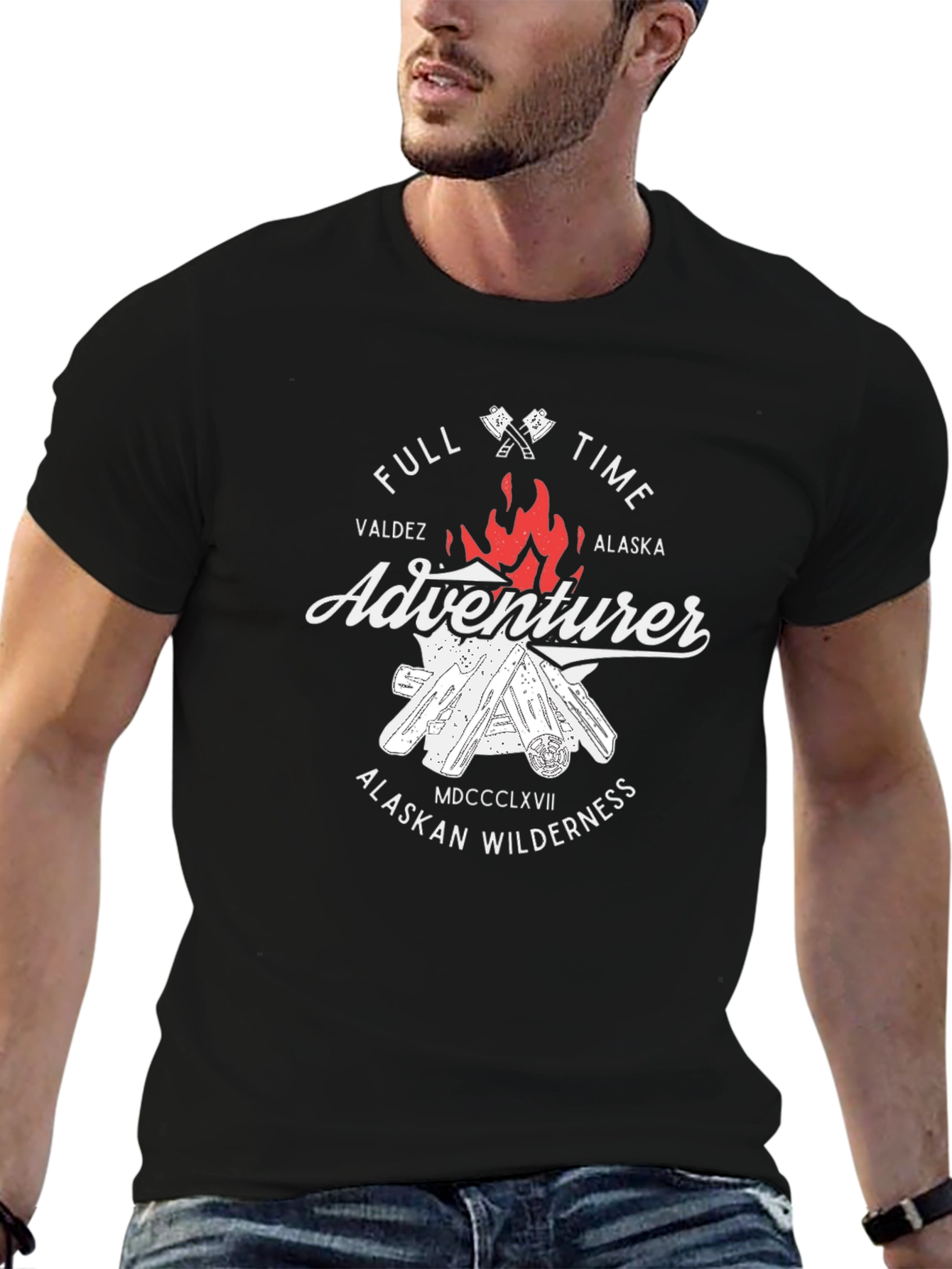 Adventurer Graphic Tee - Valdez Alaska Design