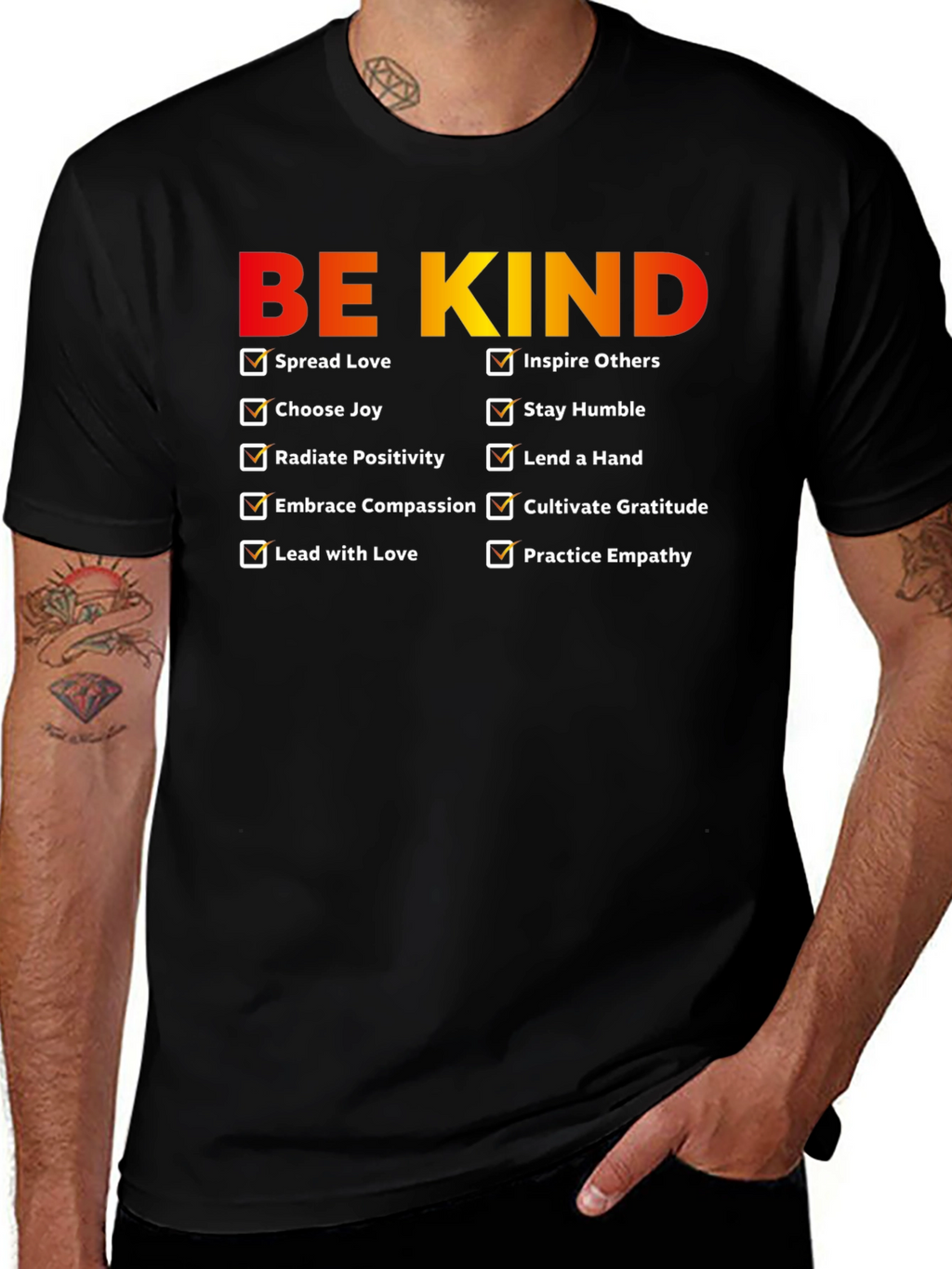 Be Kind Checklist Graphic T-Shirt