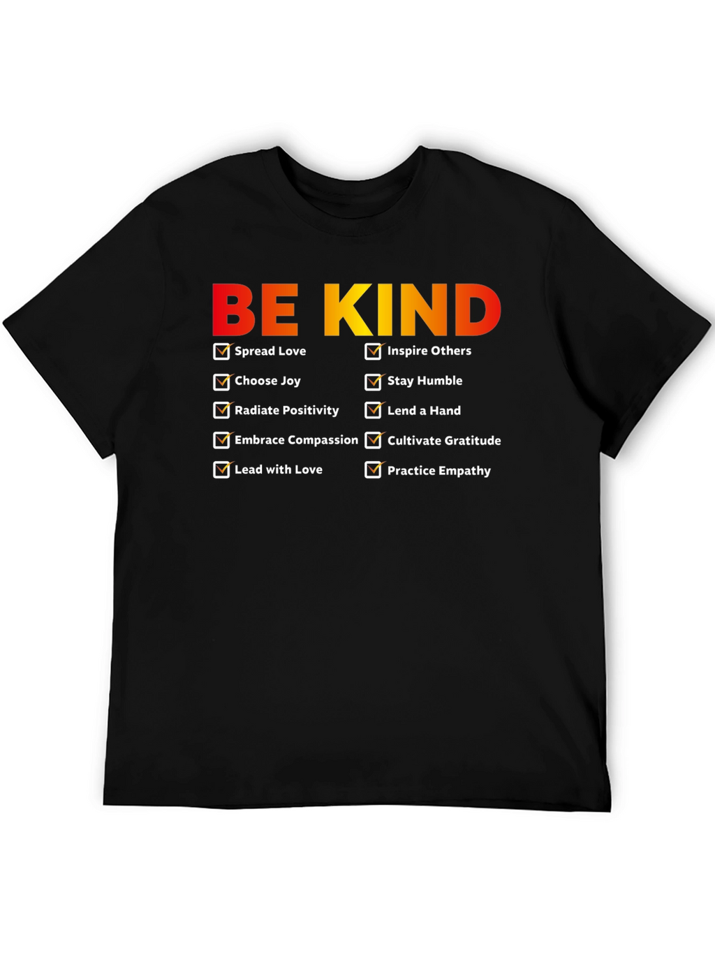 Be Kind Checklist Graphic T-Shirt