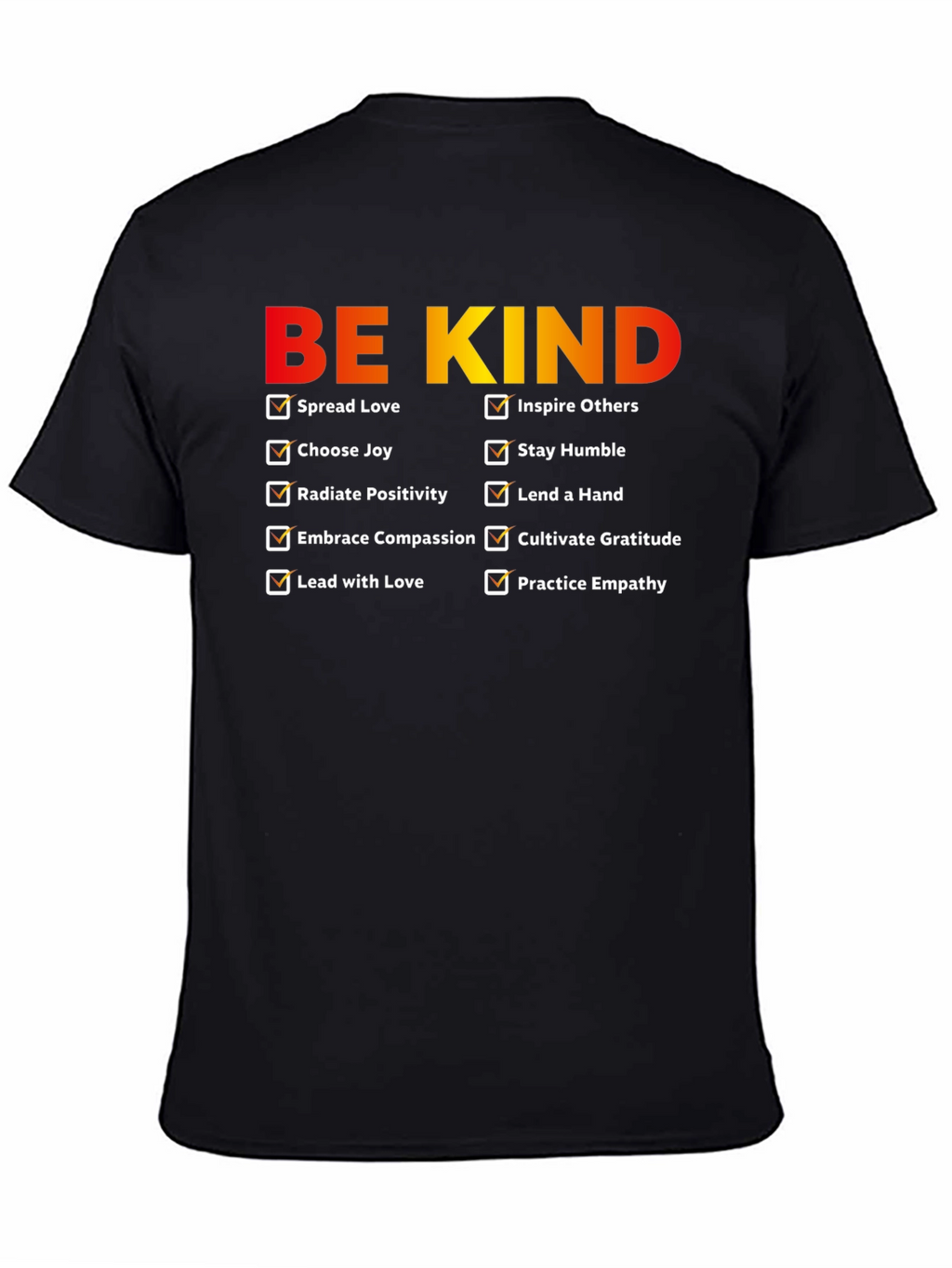 Be Kind Checklist Graphic T-Shirt