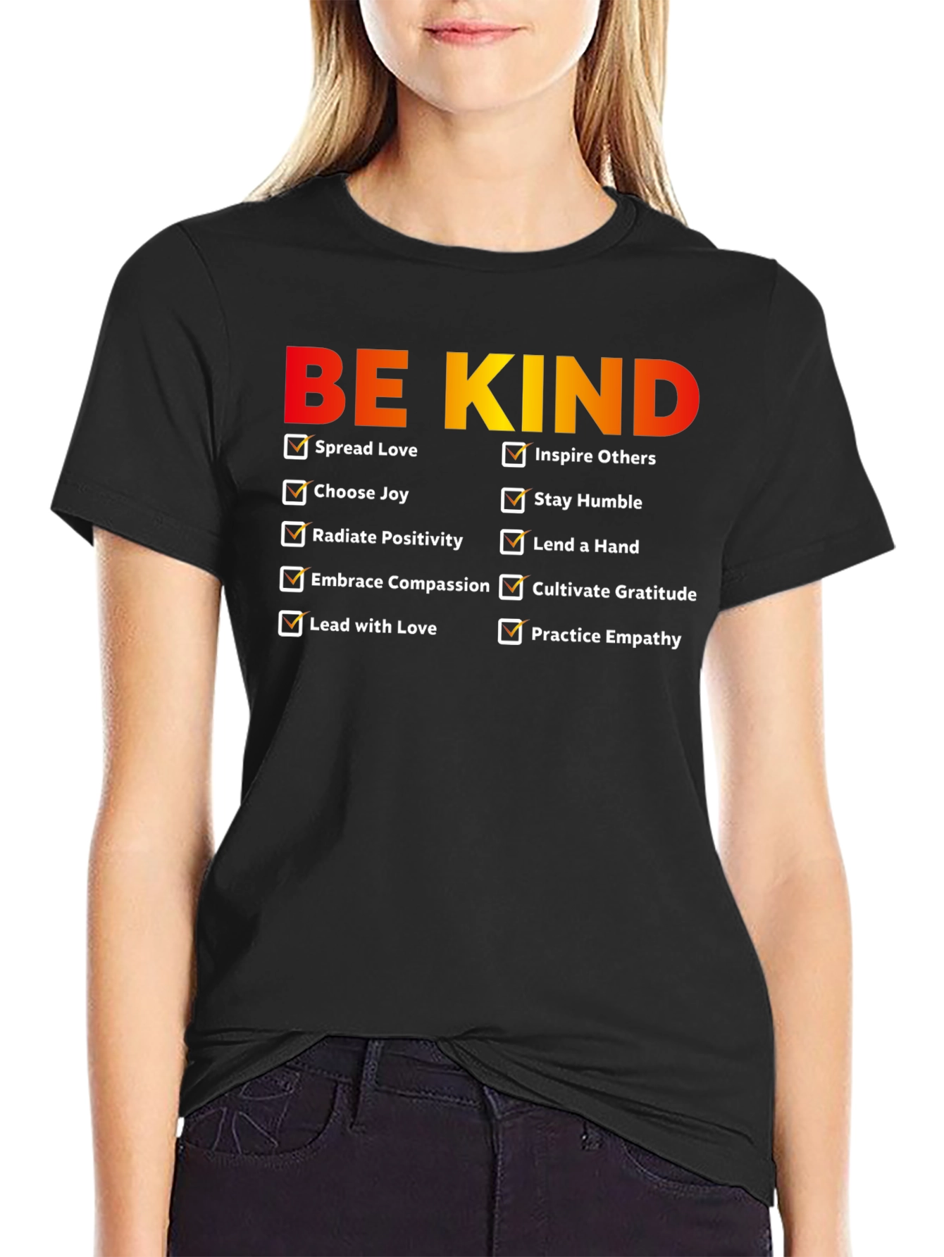 Be Kind Checklist Graphic T-Shirt