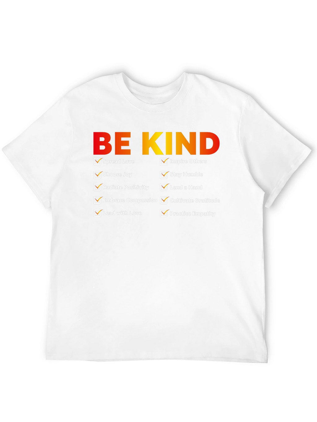 Be Kind Checklist Graphic T-Shirt