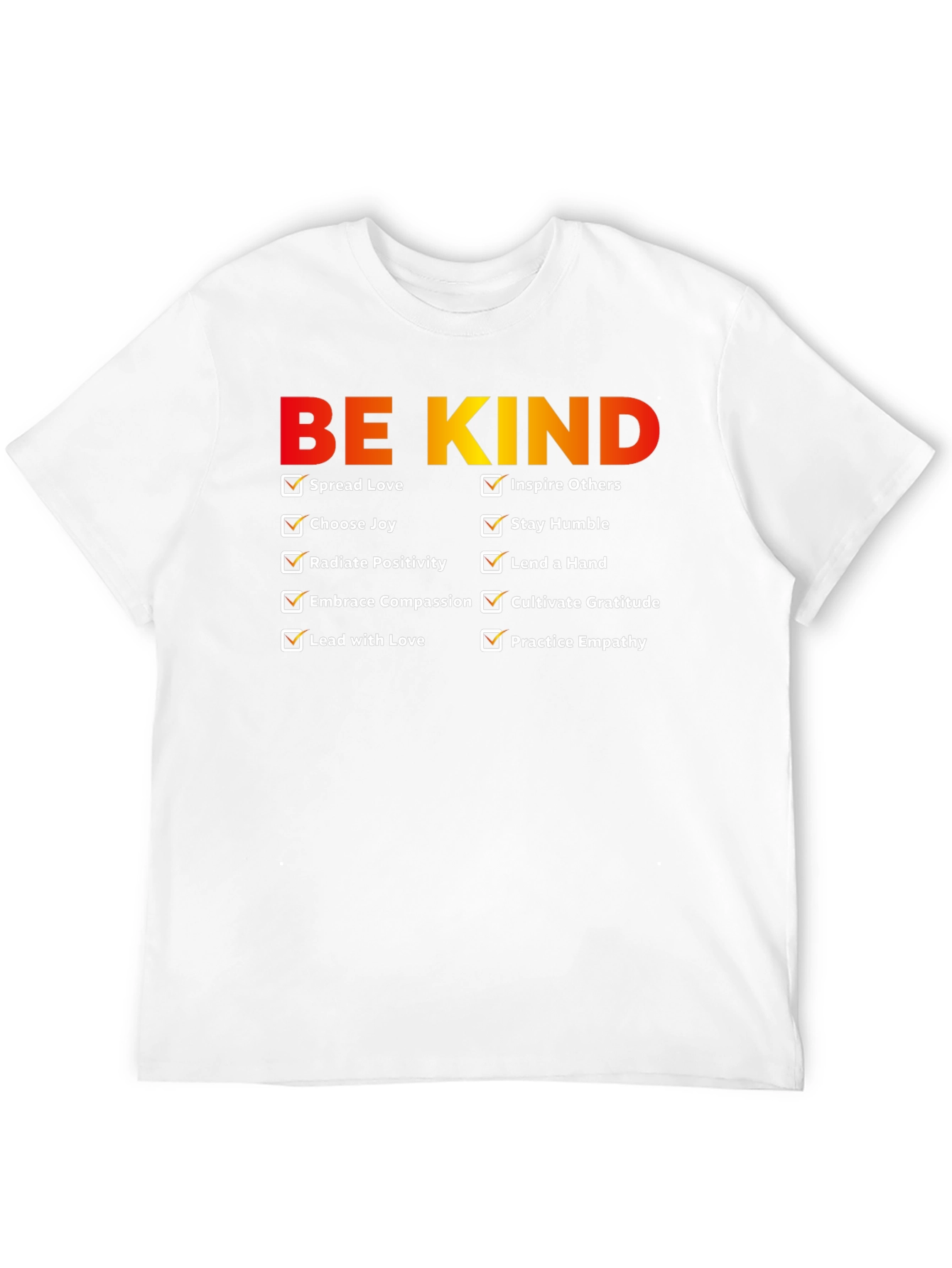 Be Kind Checklist Graphic T-Shirt