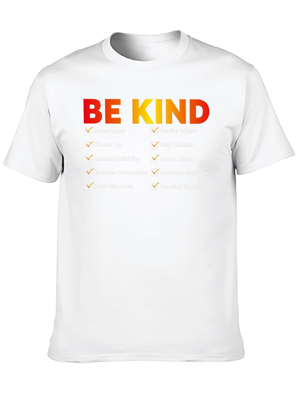 Be Kind Checklist Graphic T-Shirt